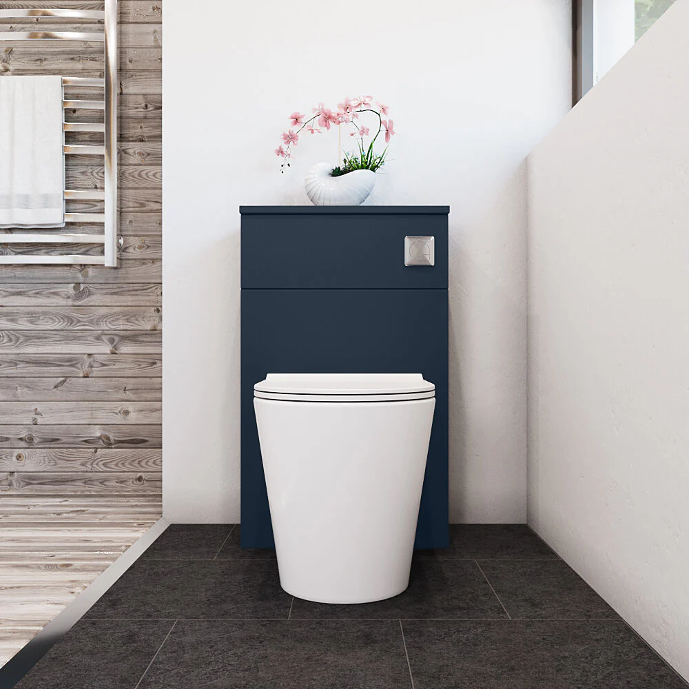 Bramshall 500mm Floor-Standing Contemporary Compact WC Toilet Unit - Image 9