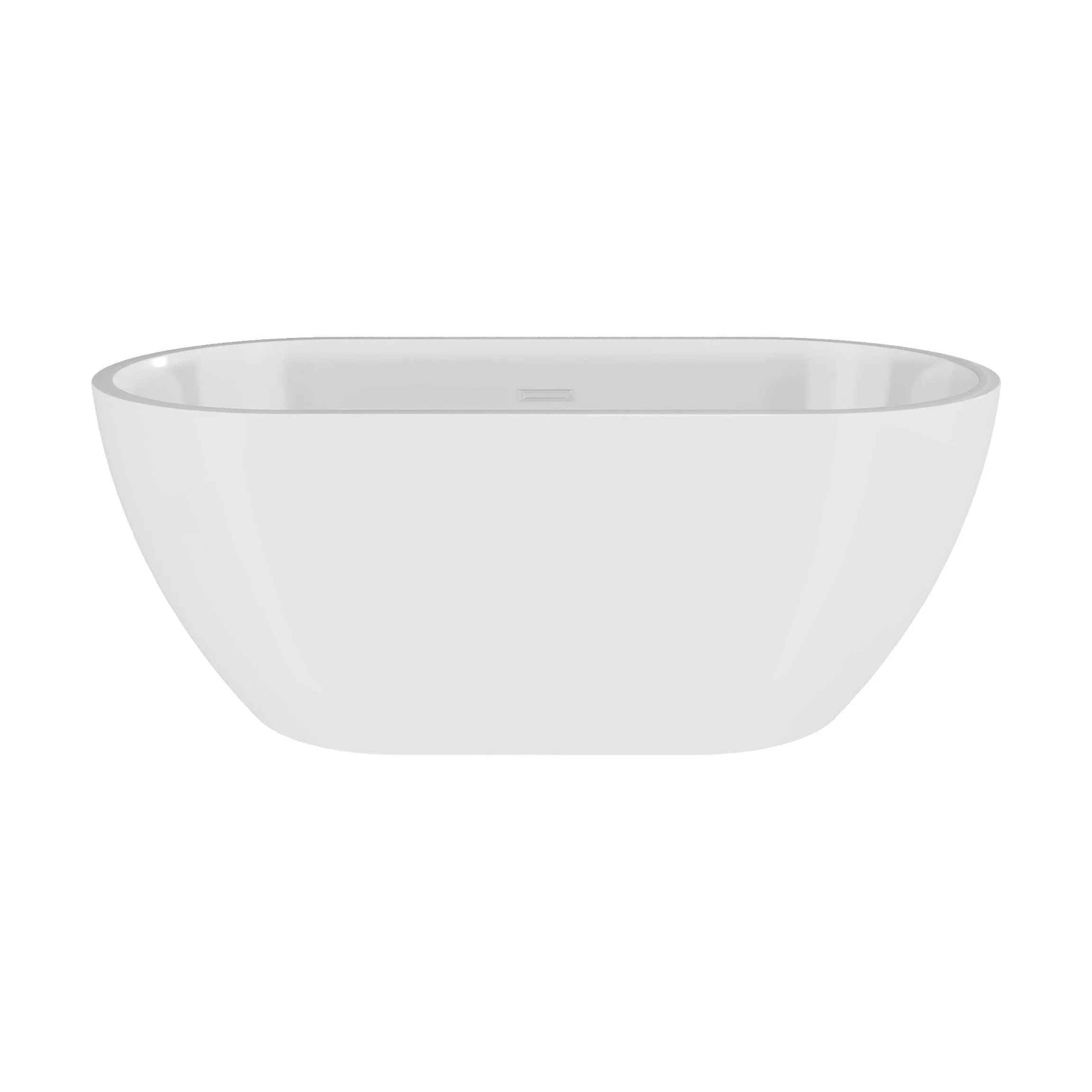 Contemporary Oval Freestanding Bath with Waste, Double Ended - Choice of Size - Image 13