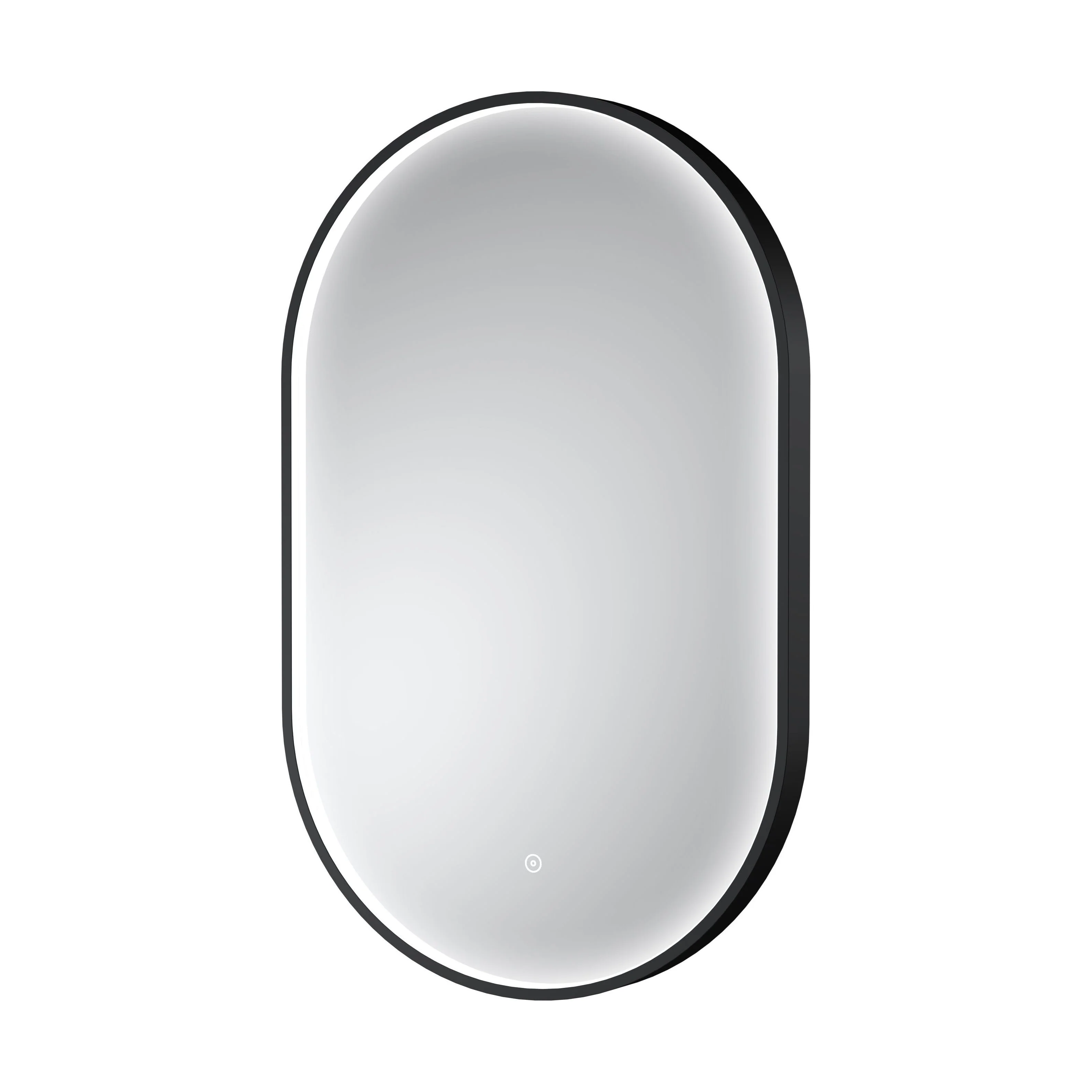 Quixhill Contemporary Oval Inset Framed LED Touch Sensor Mirror - 800 x 500mm - Image 4