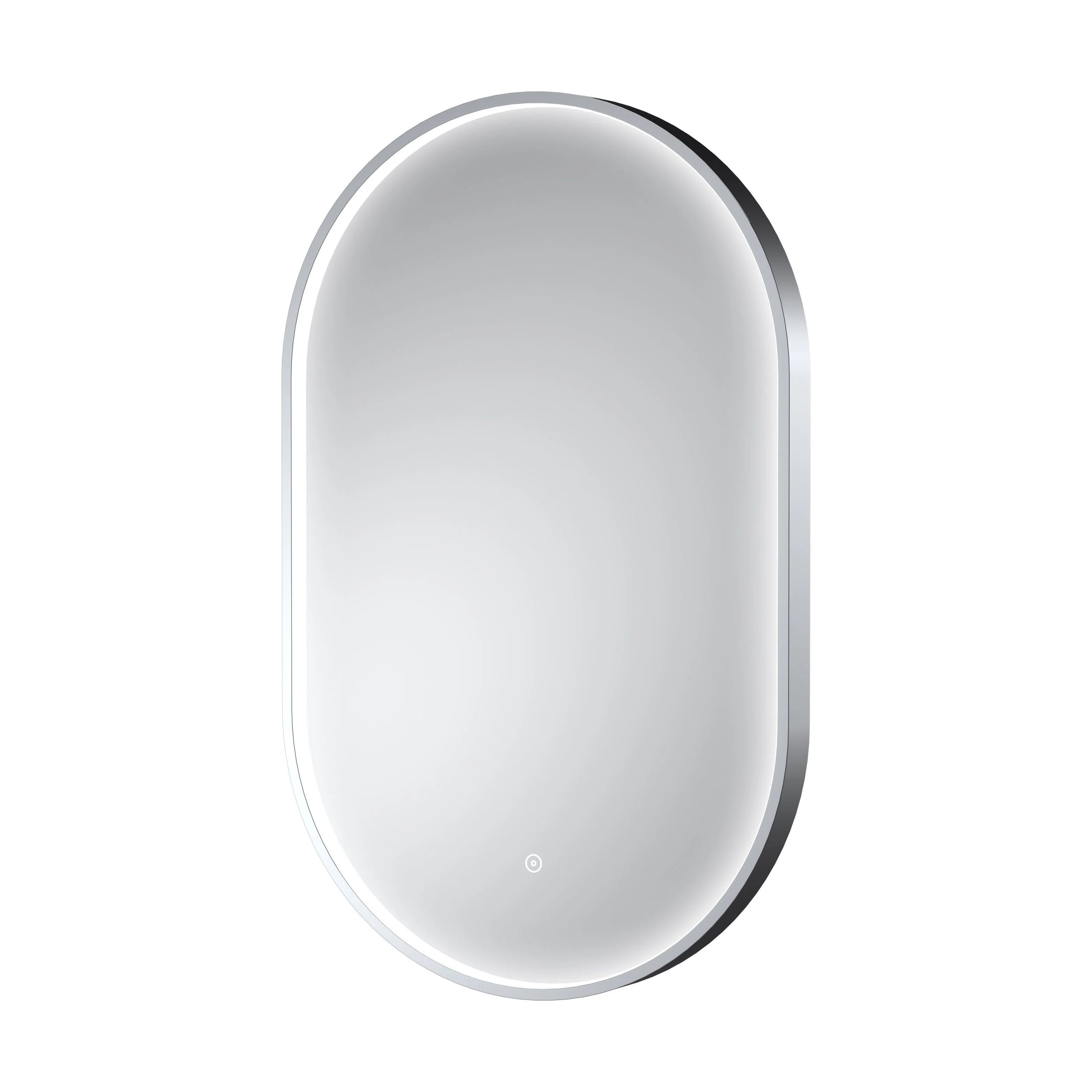 Quixhill Contemporary Oval Inset Framed LED Touch Sensor Mirror - 800 x 500mm - Image 6