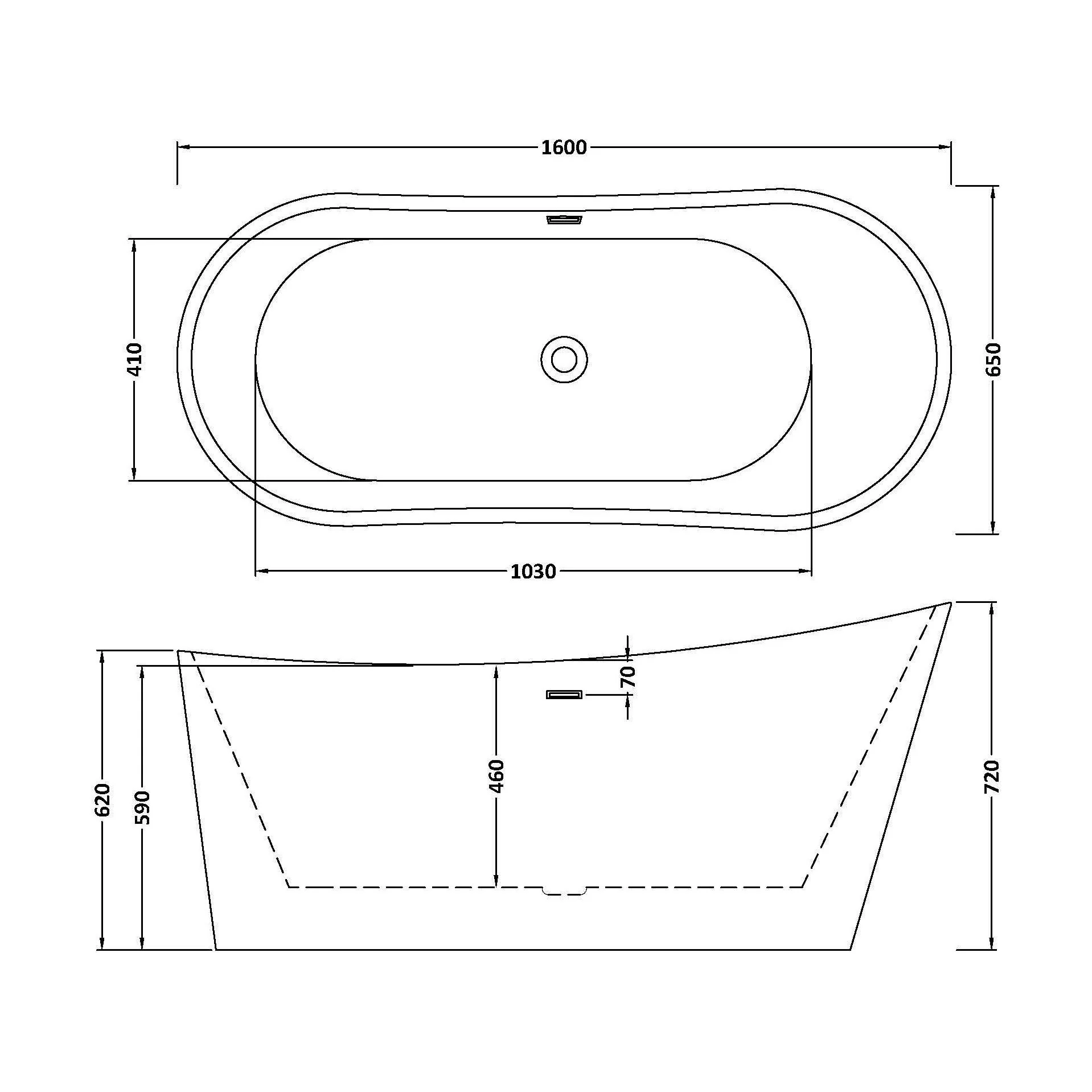 Contemporary Slipper Freestanding Bath from Balterley - Elegant Bath in Multiple Sizes - Image 10