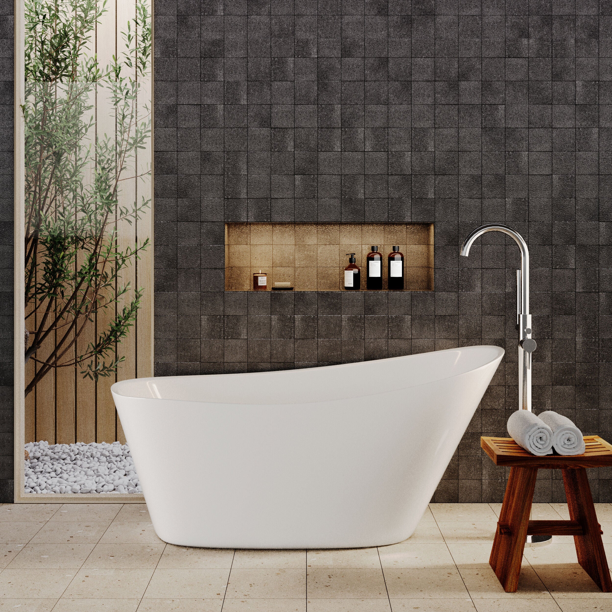 Contemporary Slipper Freestanding Bath from Balterley - Elegant Bath in Multiple Sizes - Image 3