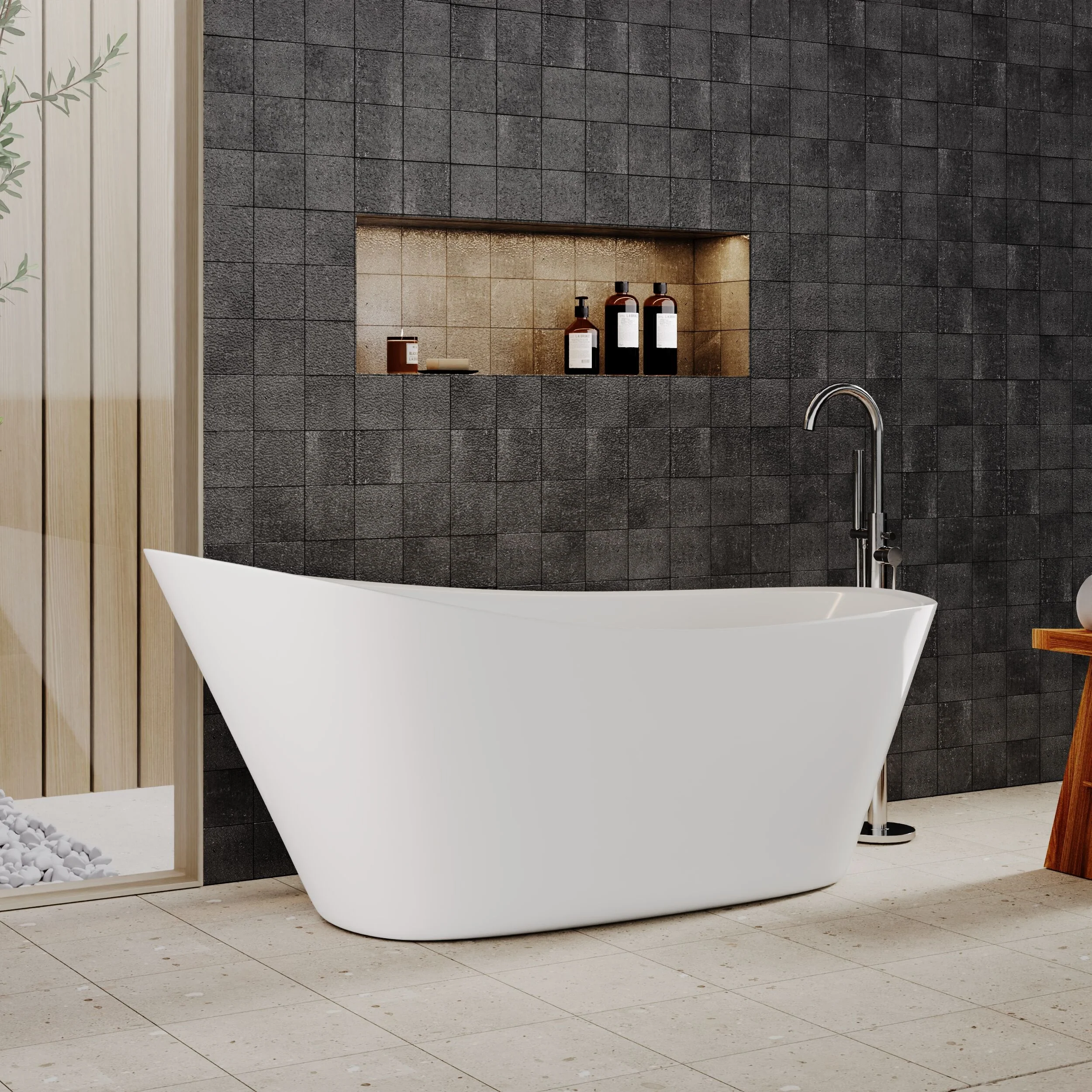 Contemporary Slipper Freestanding Bath from Balterley - Elegant Bath in Multiple Sizes - Image 5