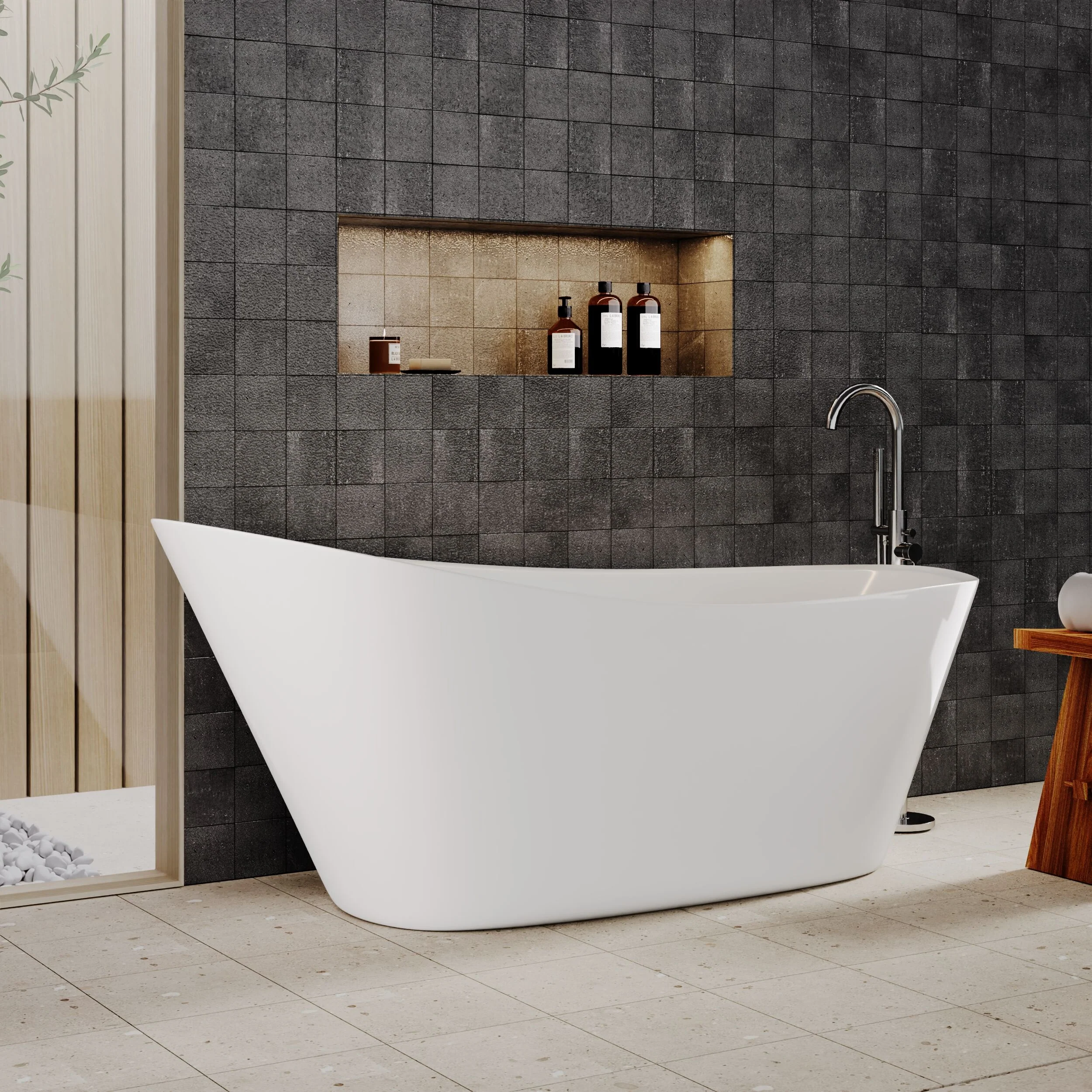 Contemporary Slipper Freestanding Bath from Balterley - Elegant Bath in Multiple Sizes - Image 8
