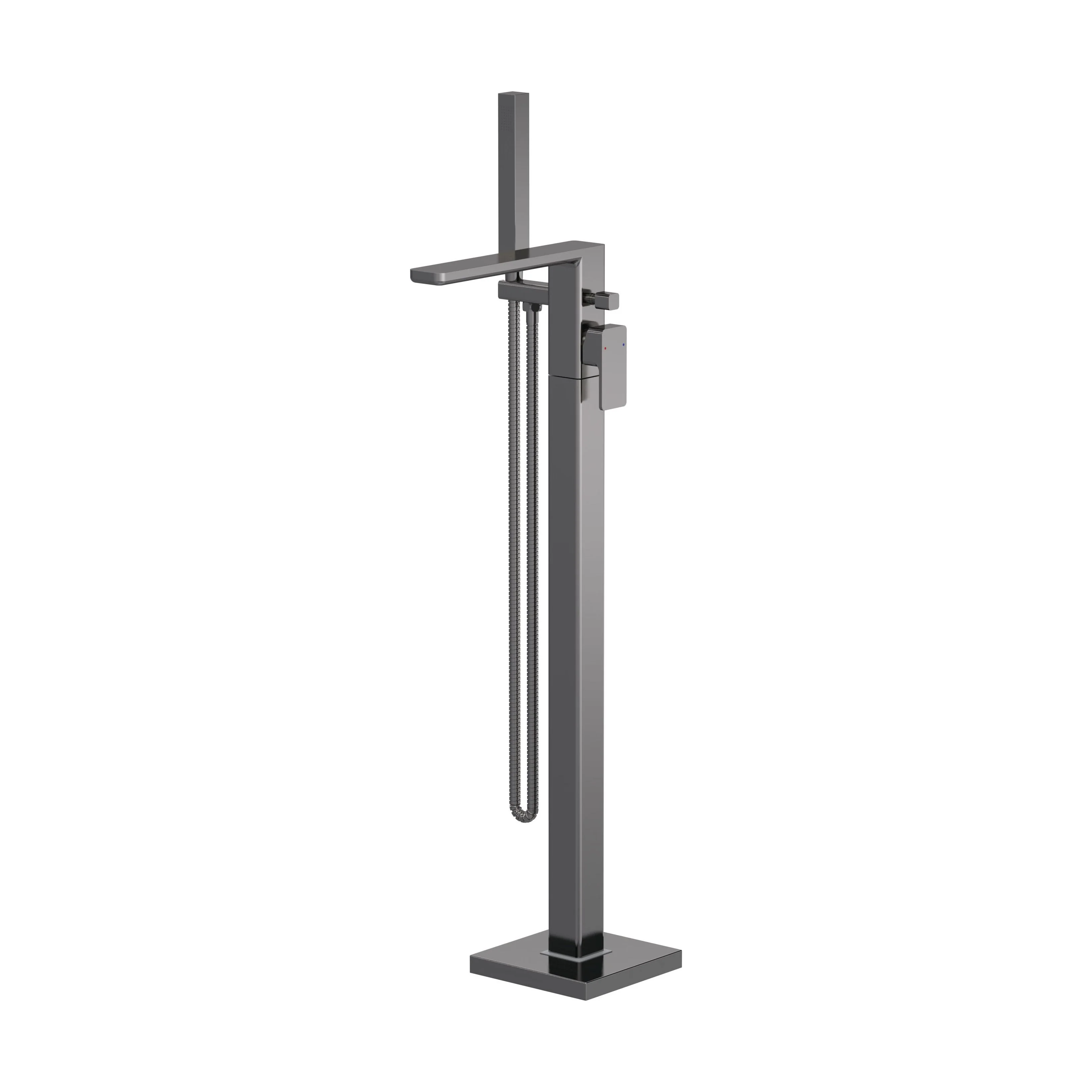 Swinscoe Contemporary Square Freestanding Bath Shower Mixer Tap with Kit - Choice of Colour - Image 4