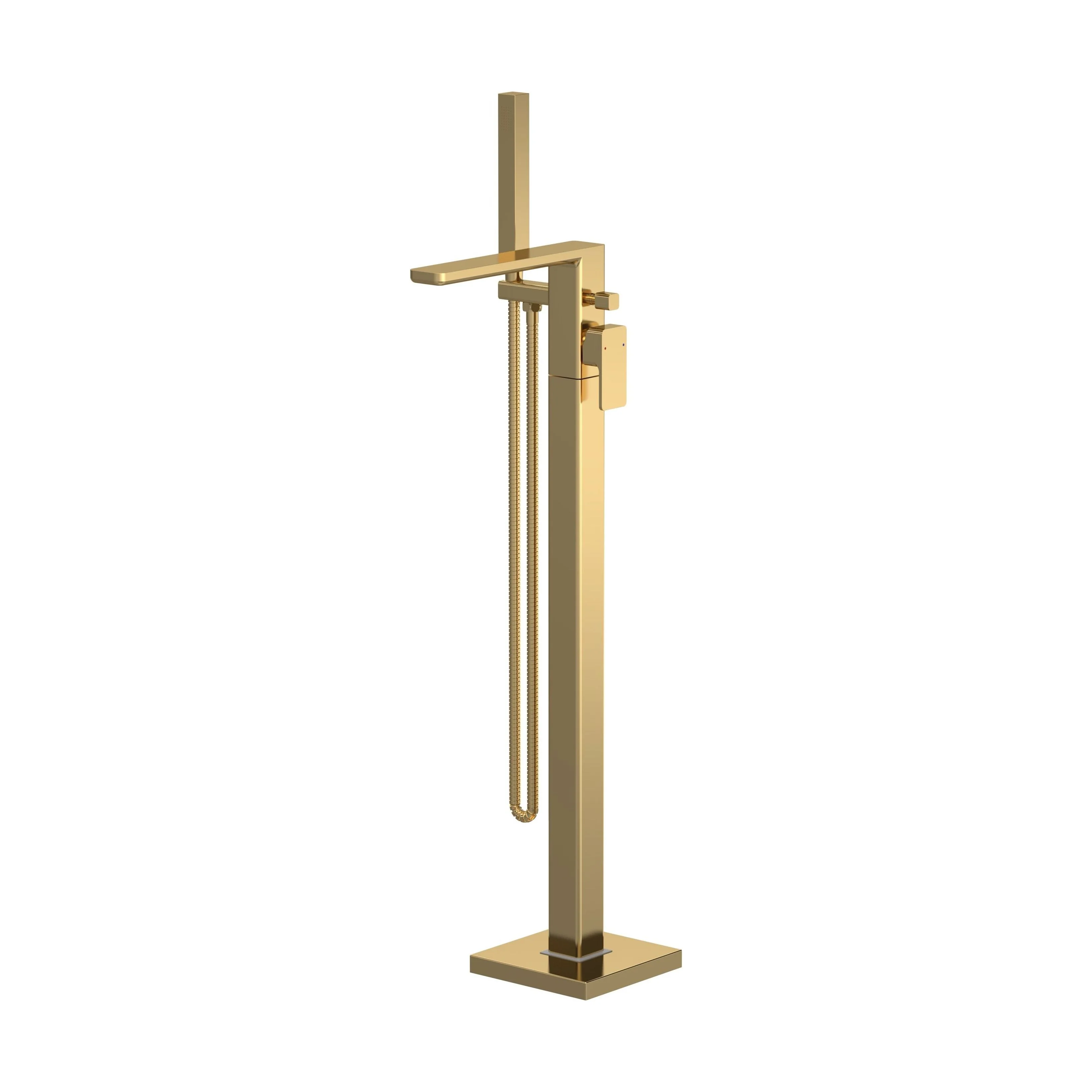 Swinscoe Contemporary Square Freestanding Bath Shower Mixer Tap with Kit - Choice of Colour - Image 5