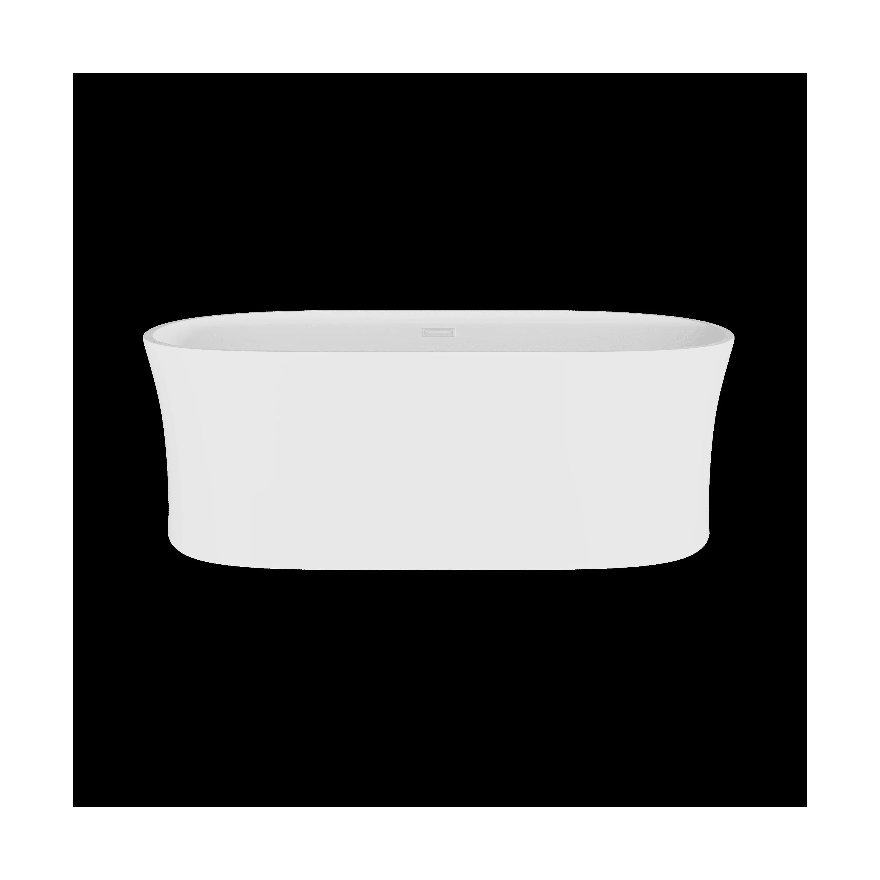 Contemporary White Curved Freestanding Bath - Choice of Size - Image 10