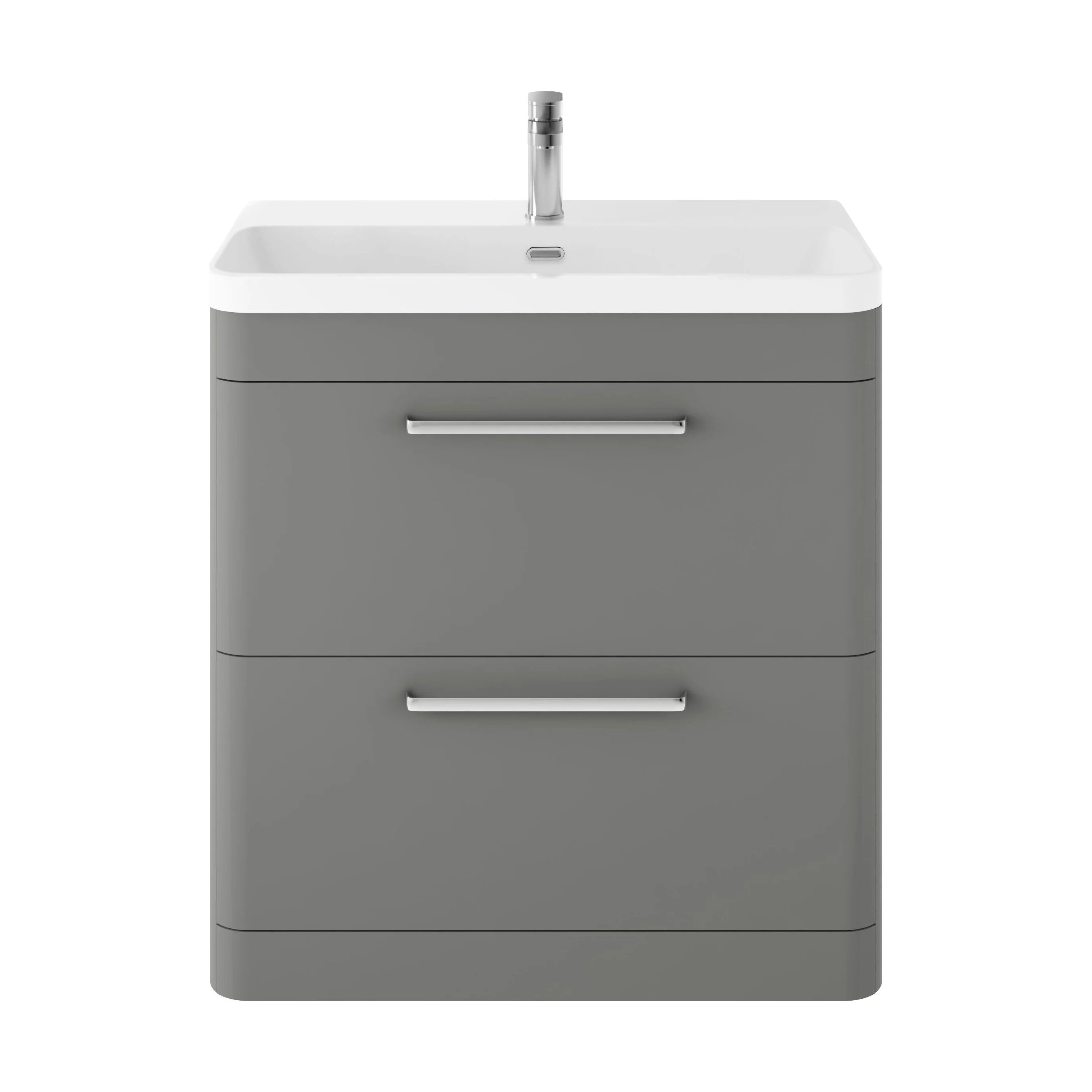 Croxden Modern Floor Standing Vanity Basin Unit with Soft Close Drawers - 600mm or 800mm - Image 36