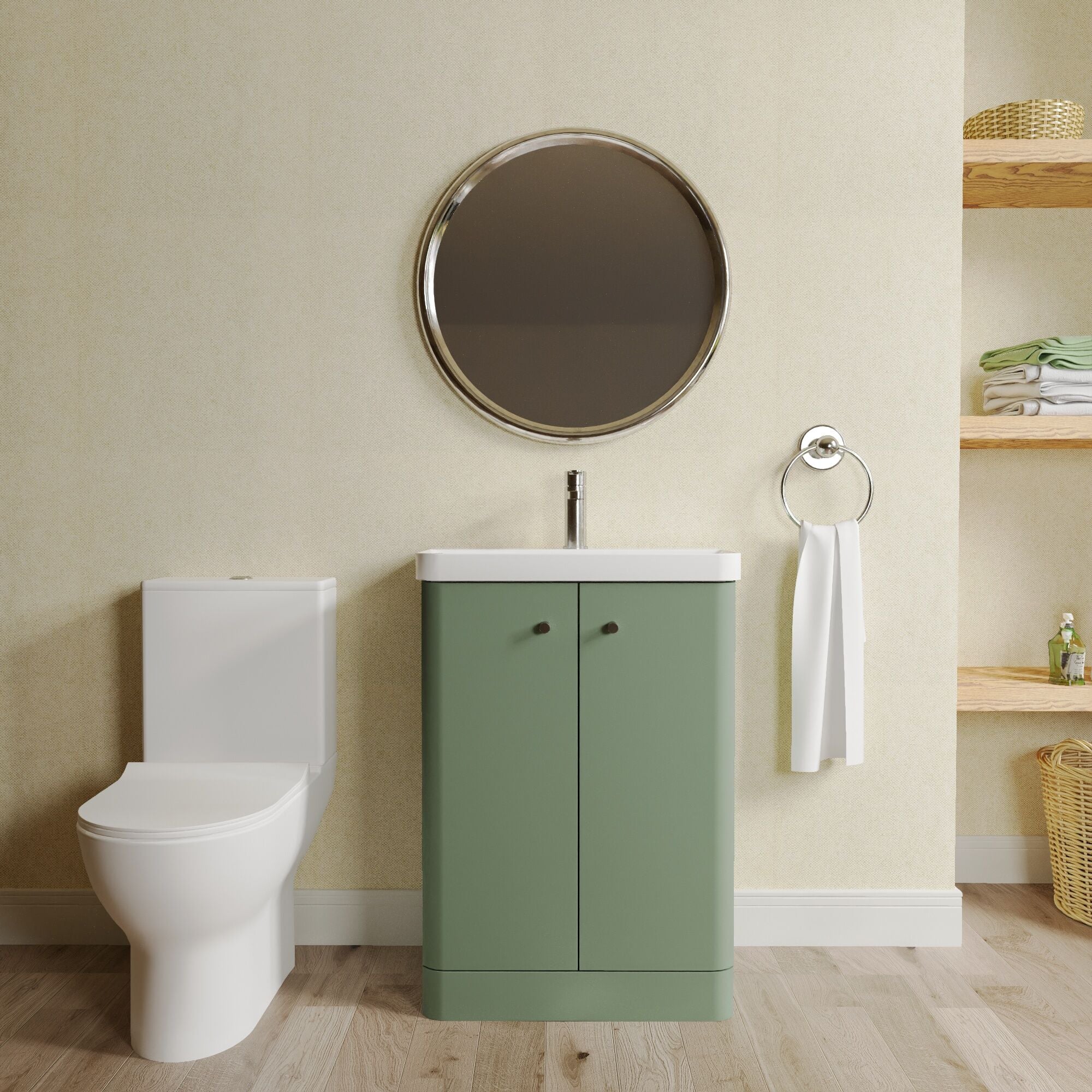 Flashbrook Floor Standing Cloakroom Set, Vanity Basin Unit, Toilet & Mini Mono Basin Mixer Tap - Image 18