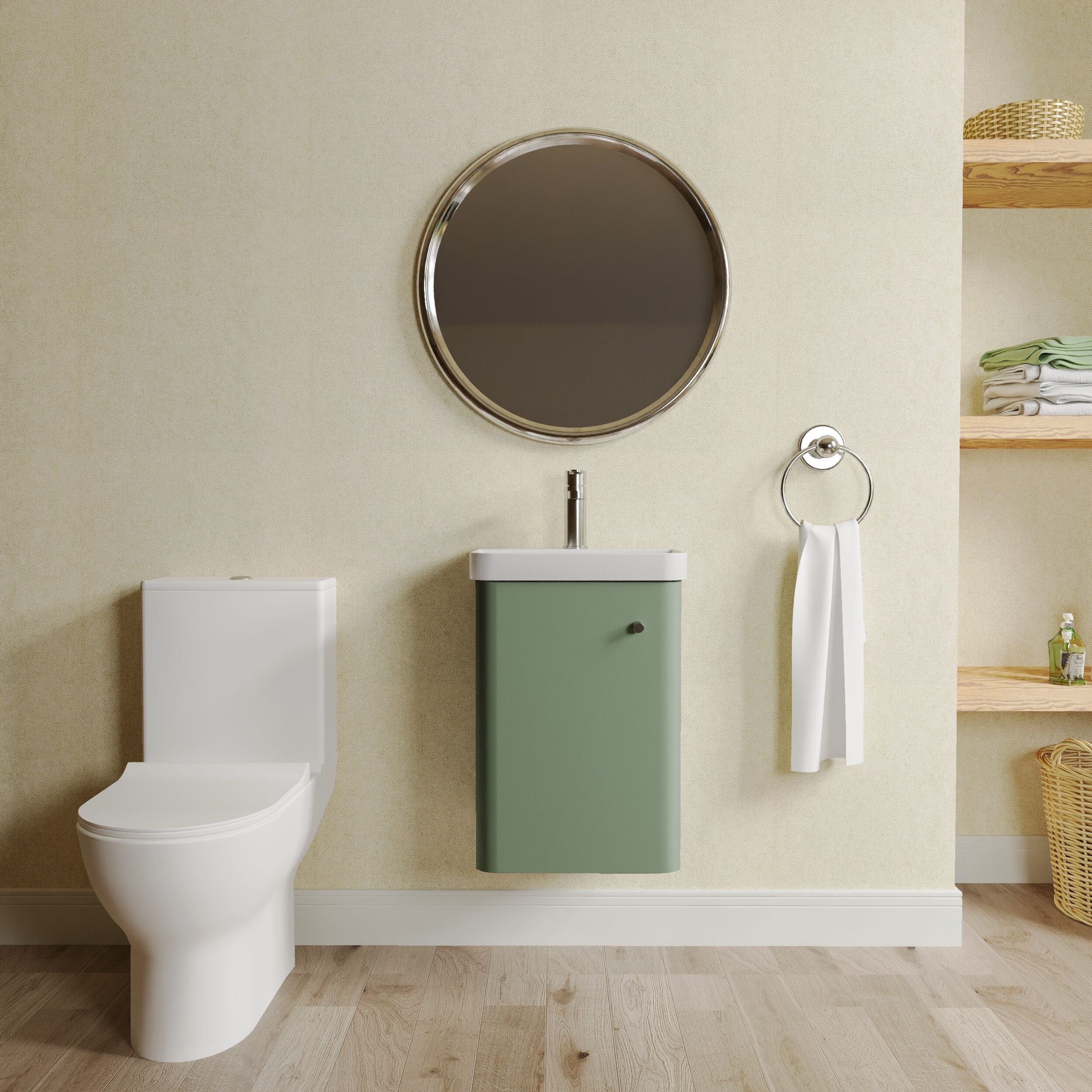 Flashbrook Wall Hung Cloakroom Set, Vanity Basin Unit, Toilet & Mono Basin Mixer Tap - Image 12