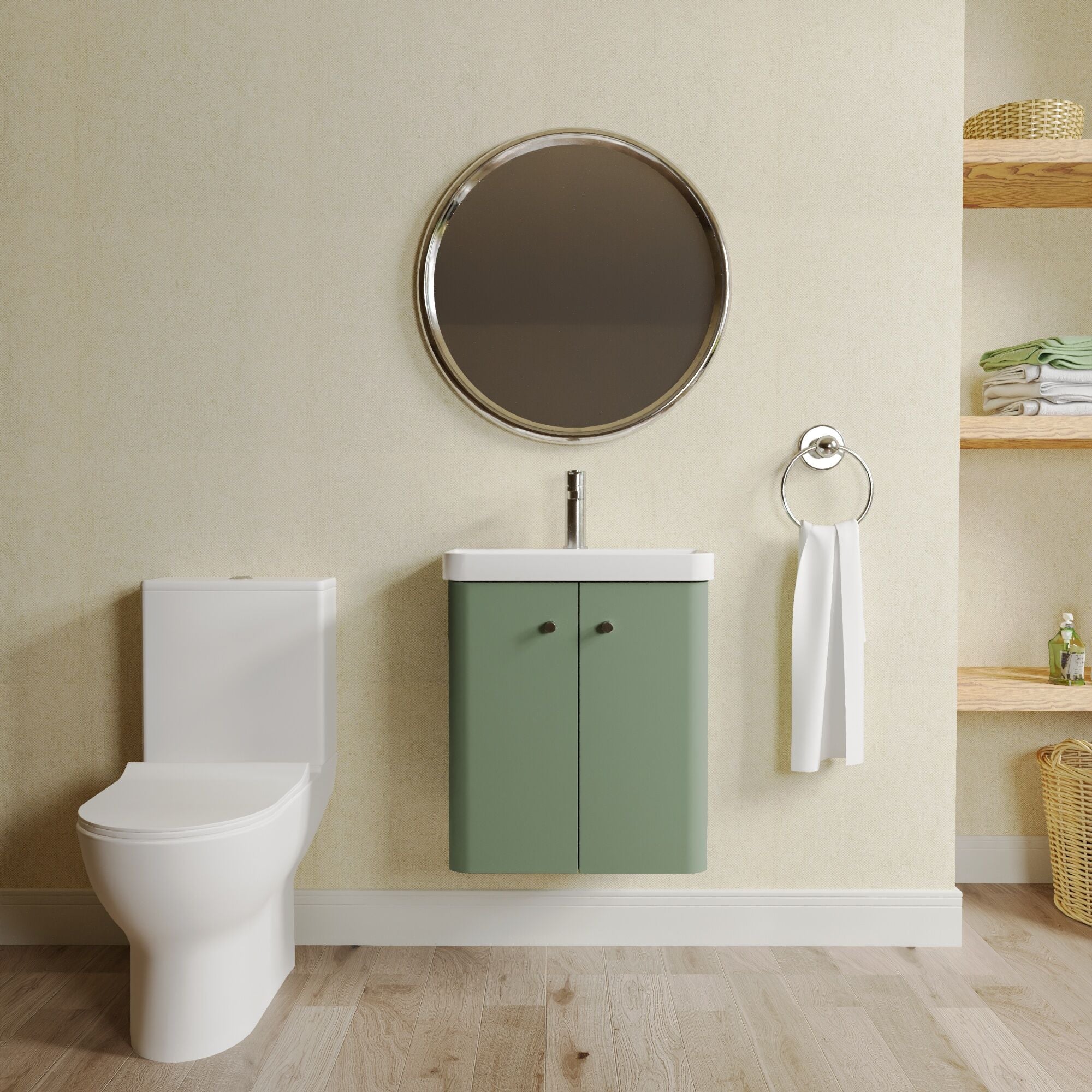 Flashbrook Wall Hung Cloakroom Set, Vanity Basin Unit, Toilet & Mono Basin Mixer Tap - Image 15