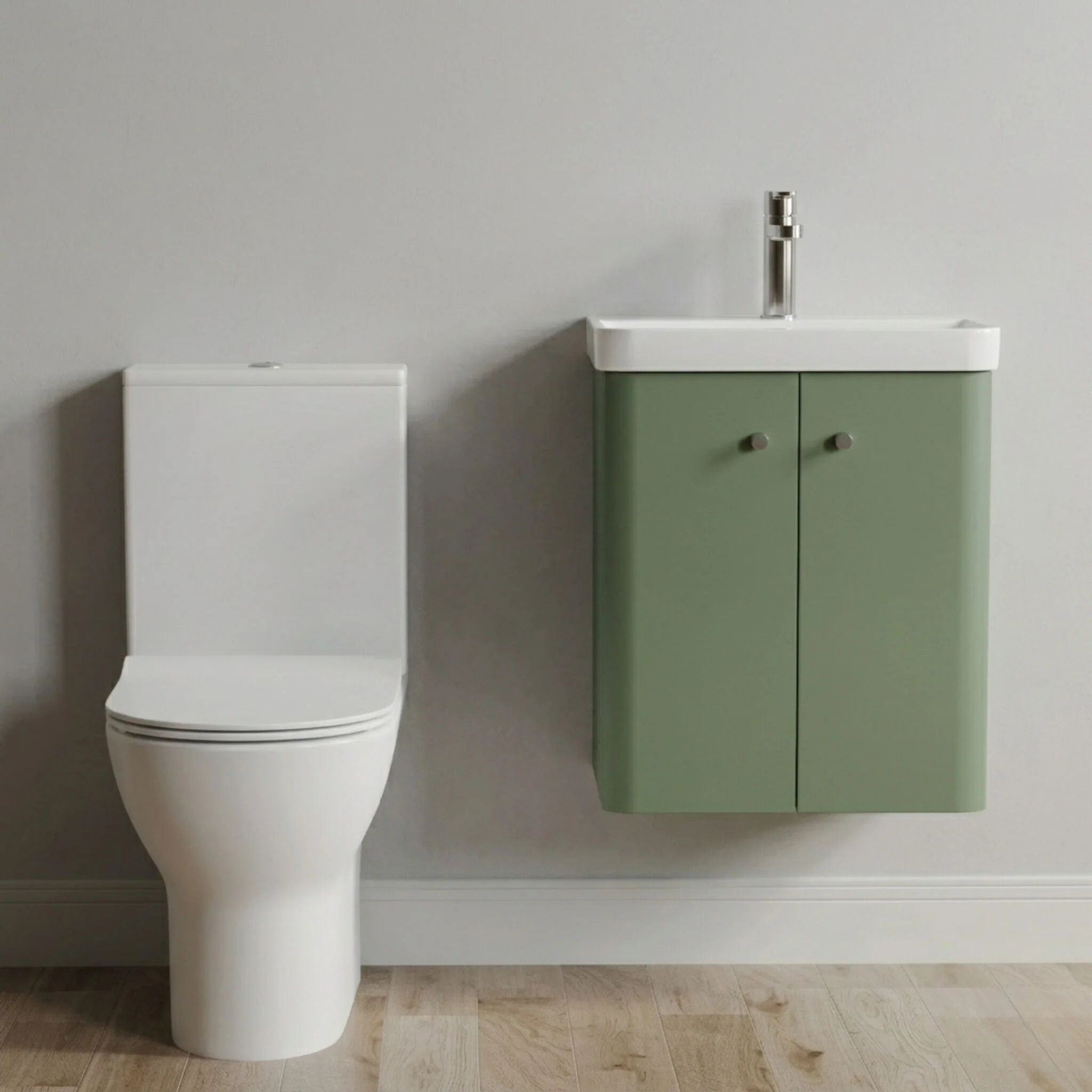Flashbrook Wall Hung Cloakroom Set, Vanity Basin Unit, Toilet & Mono Basin Mixer Tap - Image 6