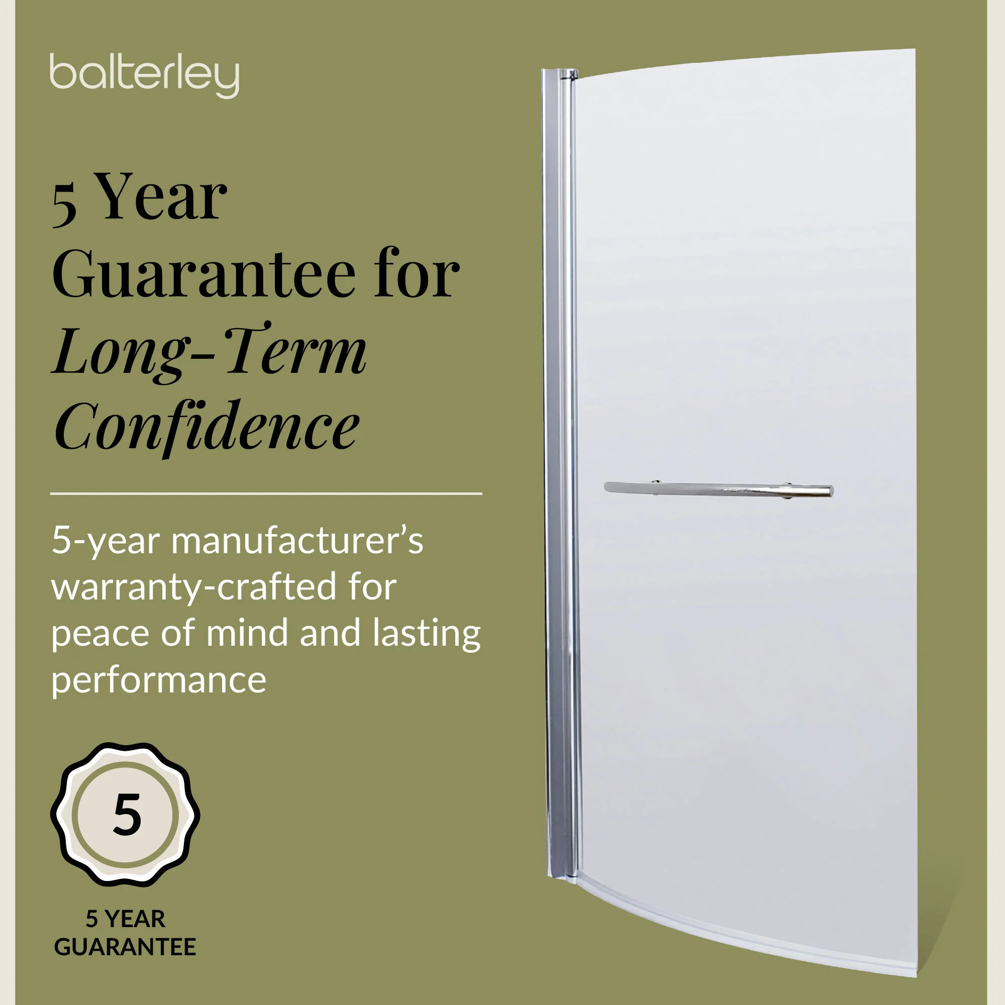 Contemporary Curved 6mm Toughened Safety Glass Reversible B-Bath Screen - Image 18