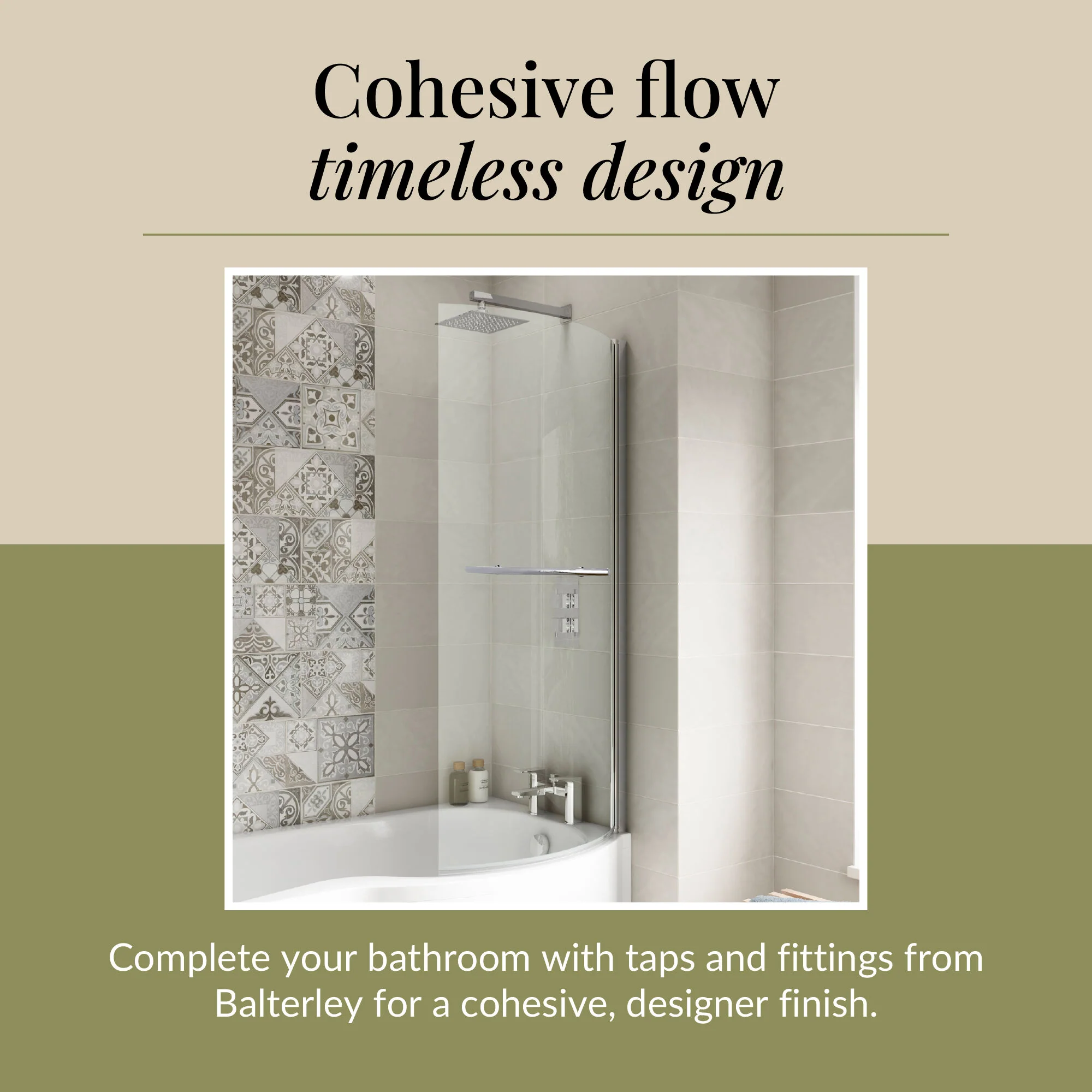 Contemporary Curved 6mm Toughened Safety Glass Reversible B-Bath Screen - Image 8