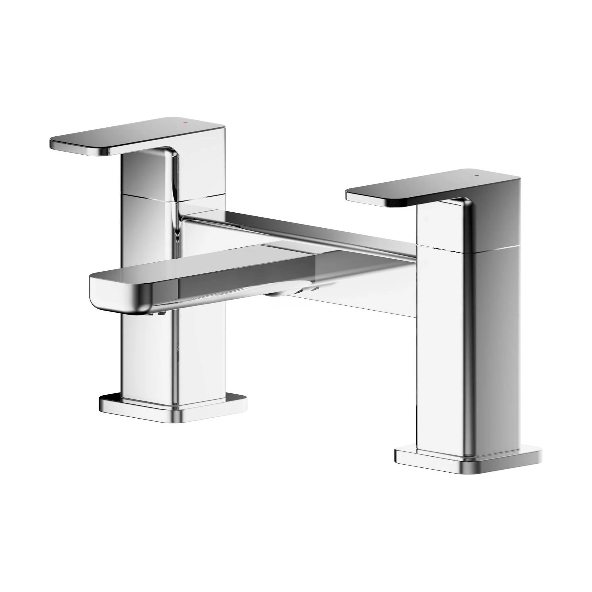 Swinscoe Dual Lever Square Deck Mounted Bath Filler Tap – Choice of Finish - Image 7