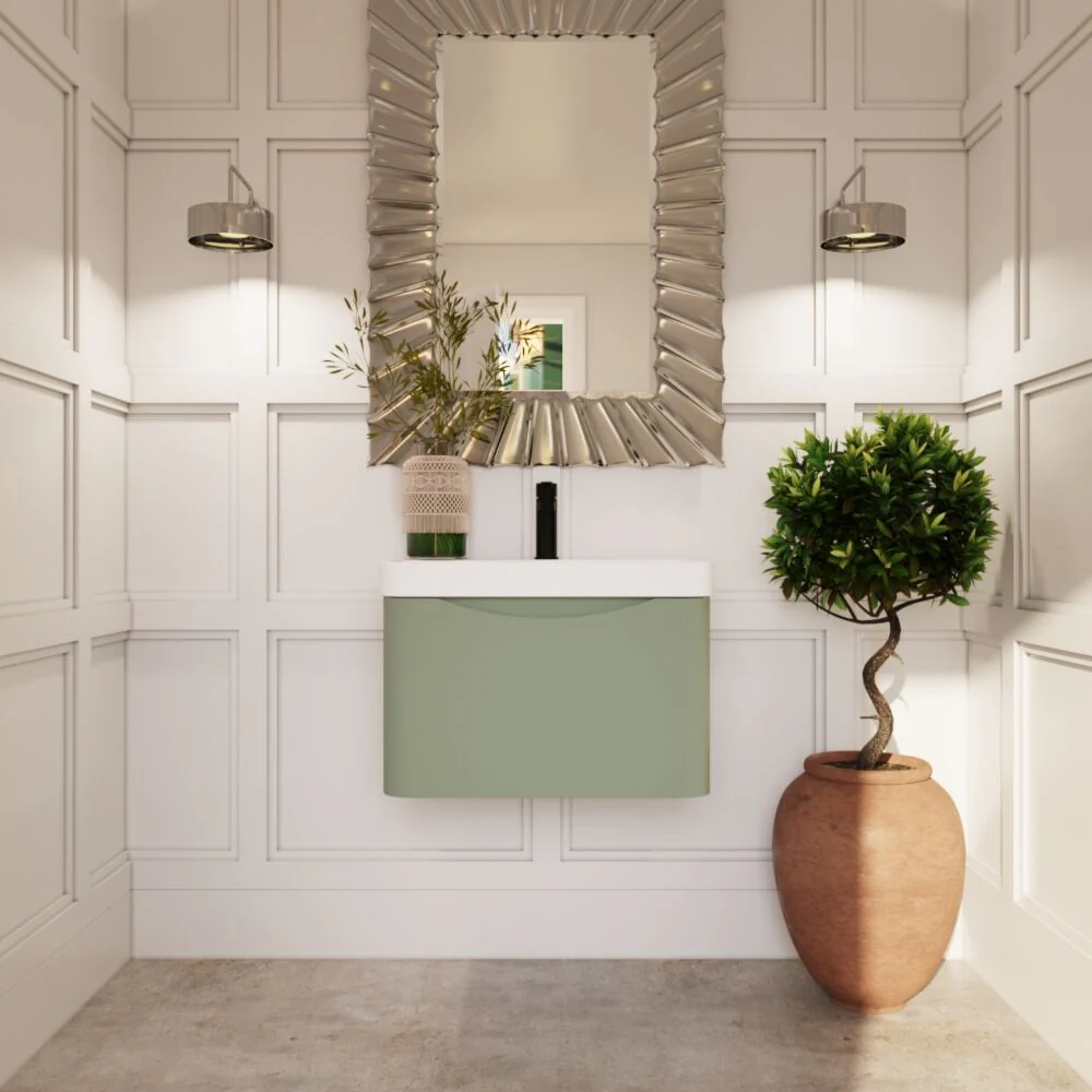 Dunwood Contemporary 1 Drawer Vanity Basin Unit, Choice of Size and Colour - Image 13