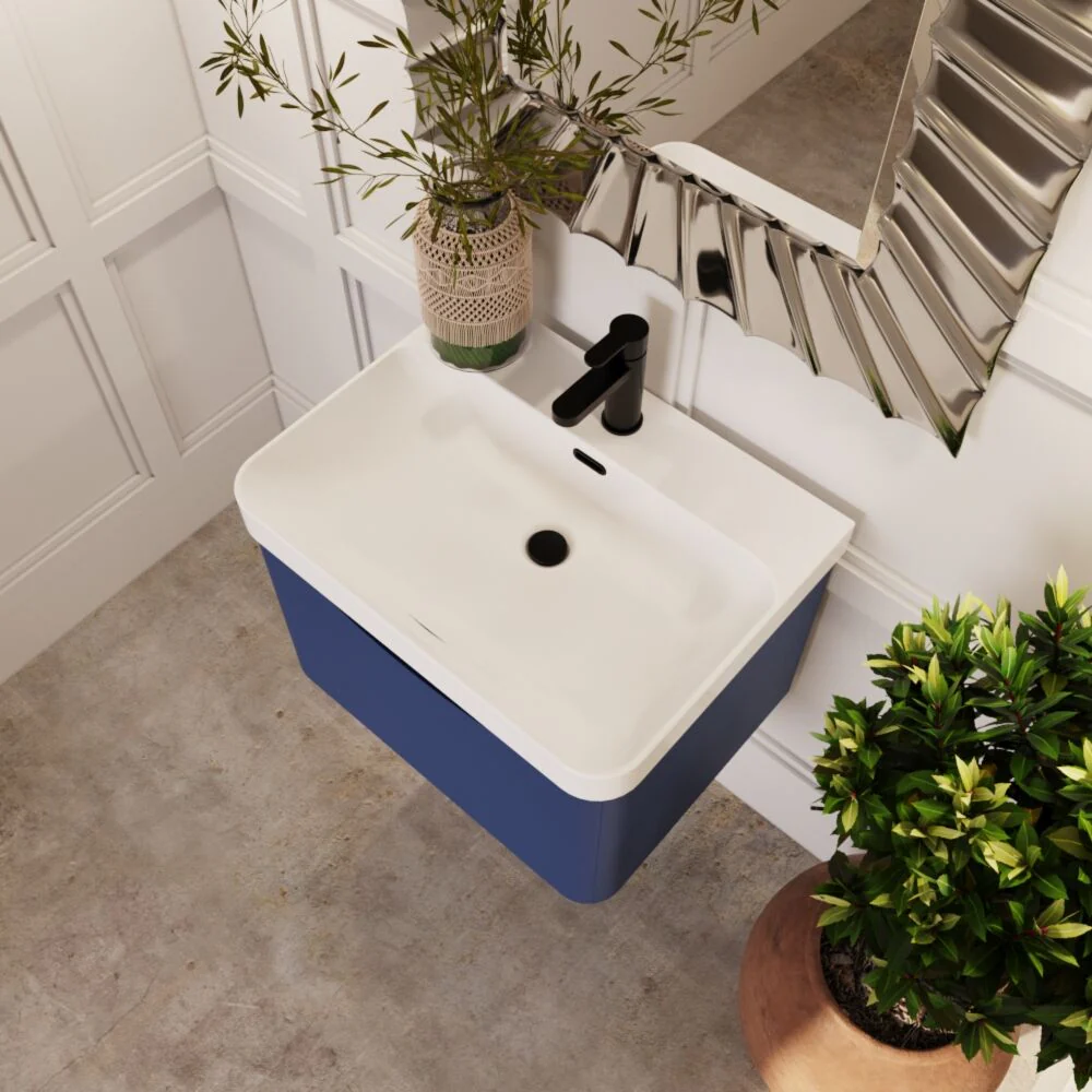 Dunwood Contemporary 1 Drawer Vanity Basin Unit, Choice of Size and Colour - Image 20