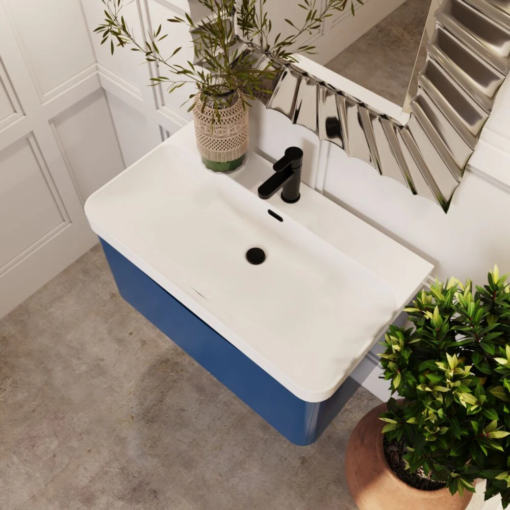 Dunwood Contemporary 1 Drawer Vanity Basin Unit, Choice of Size and Colour - Image 21
