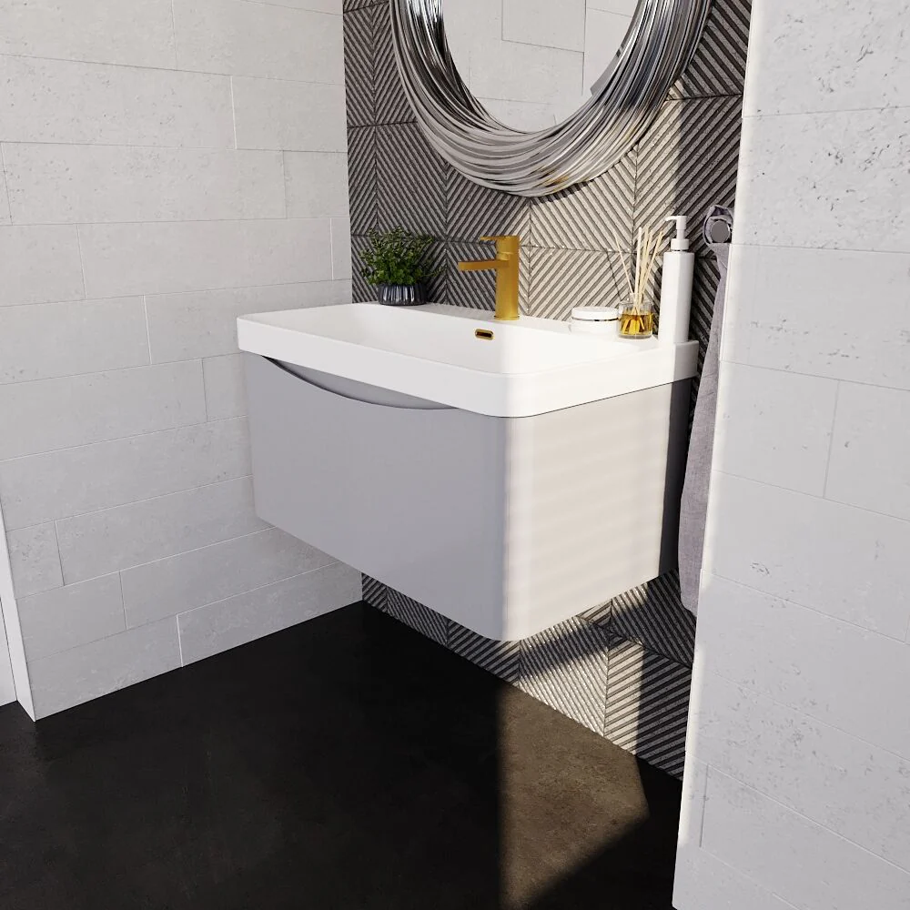 Dunwood Contemporary 1 Drawer Vanity Basin Unit, Choice of Size and Colour - Image 28