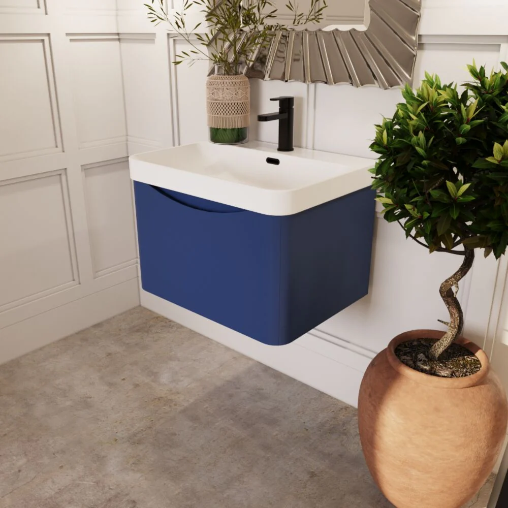 Dunwood Contemporary 1 Drawer Vanity Basin Unit, Choice of Size and Colour - Image 29