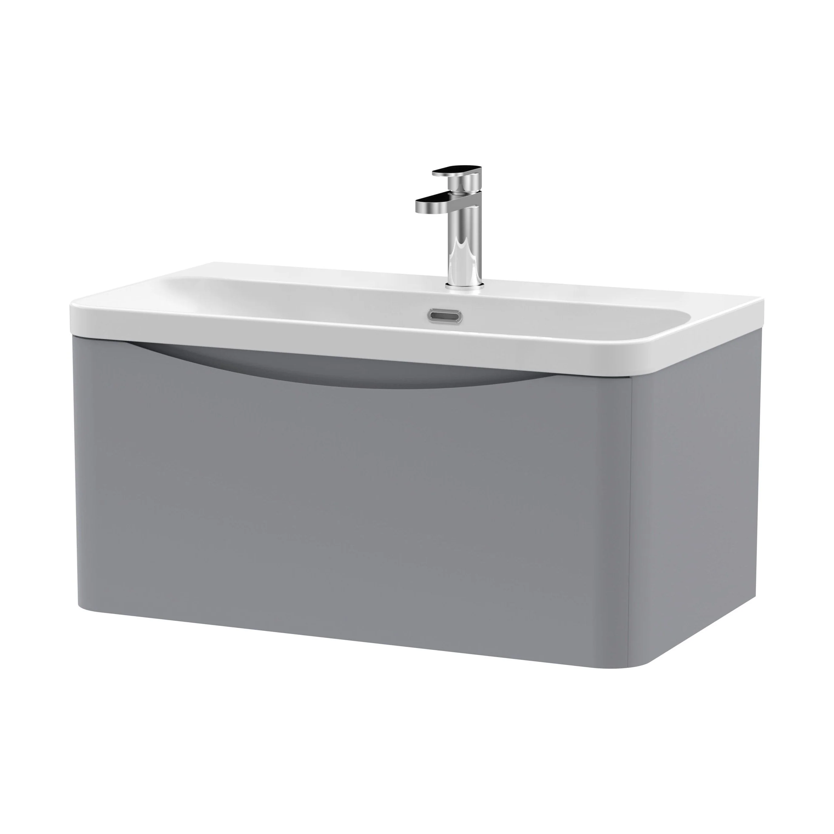 Dunwood Contemporary 1 Drawer Vanity Basin Unit, Choice of Size and Colour - Image 38
