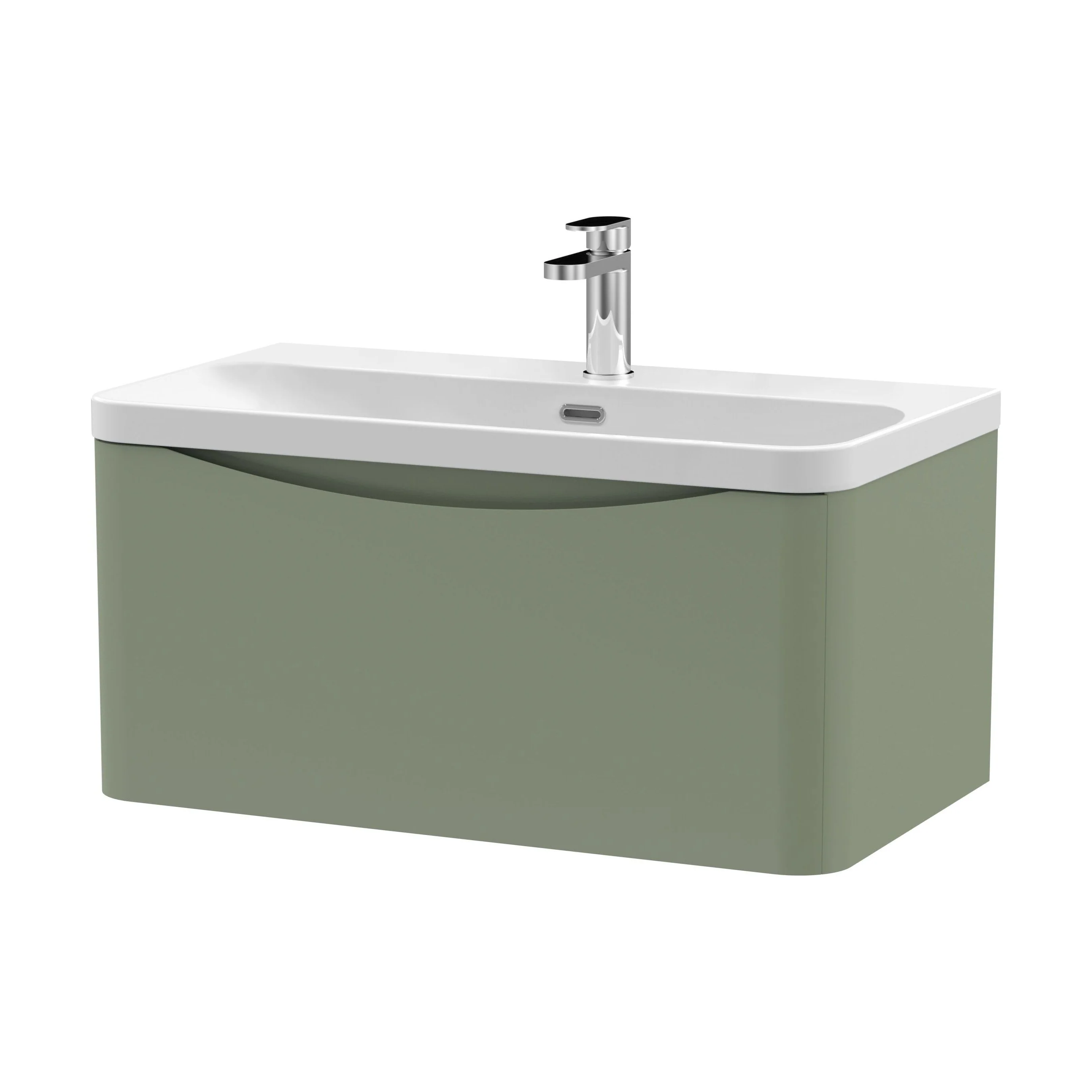 Dunwood Contemporary 1 Drawer Vanity Basin Unit, Choice of Size and Colour - Image 42
