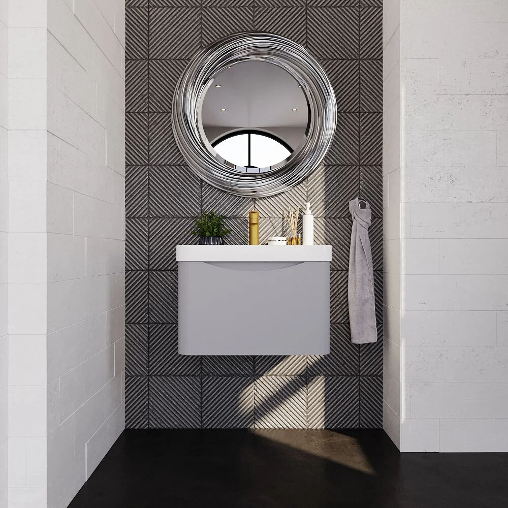 Dunwood Contemporary 1 Drawer Vanity Basin Unit, Choice of Size and Colour - Image 9