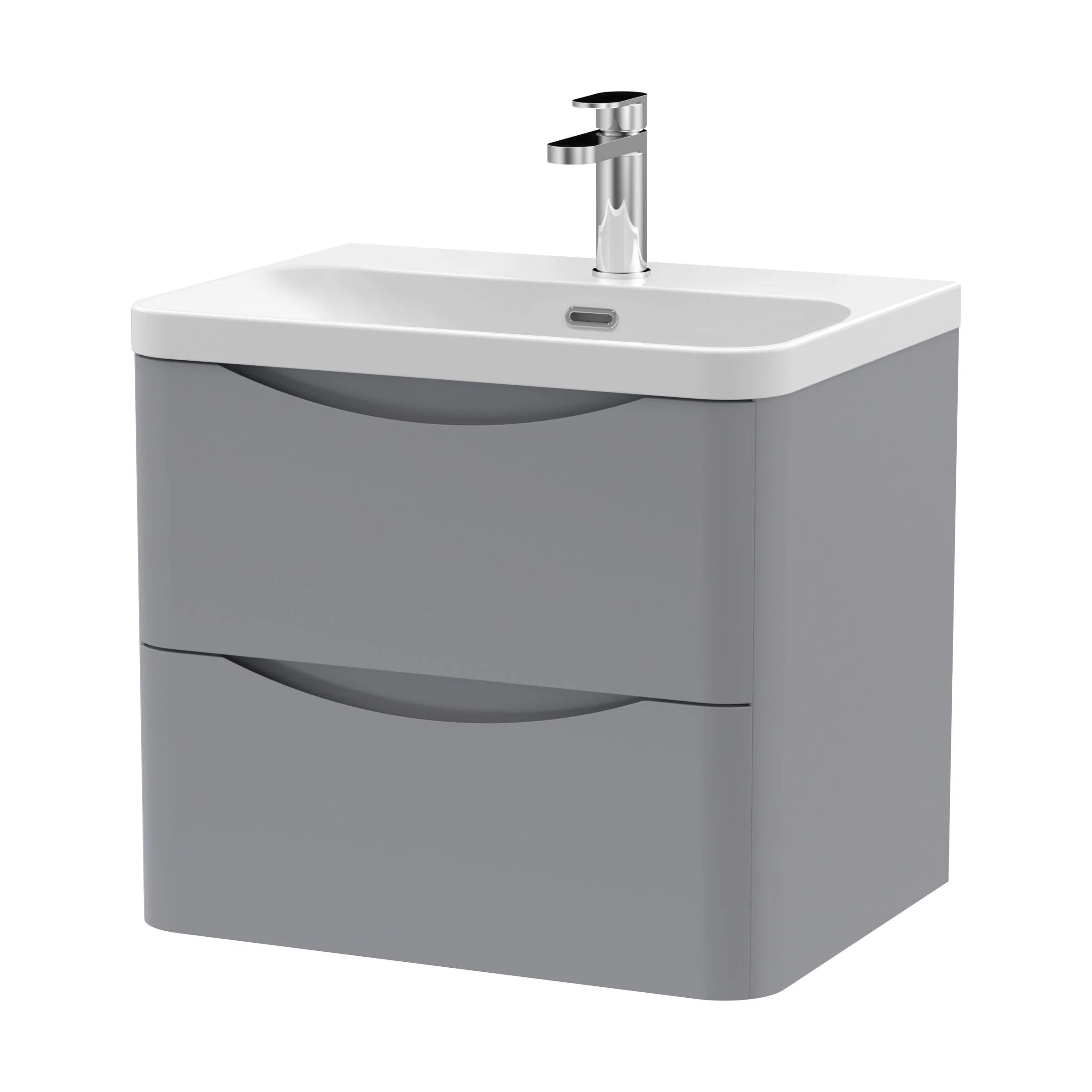 Dunwood Contemporary Wall Hung 2 Drawer Vanity Basin Unit, Choice of Size and Colour - Image 32