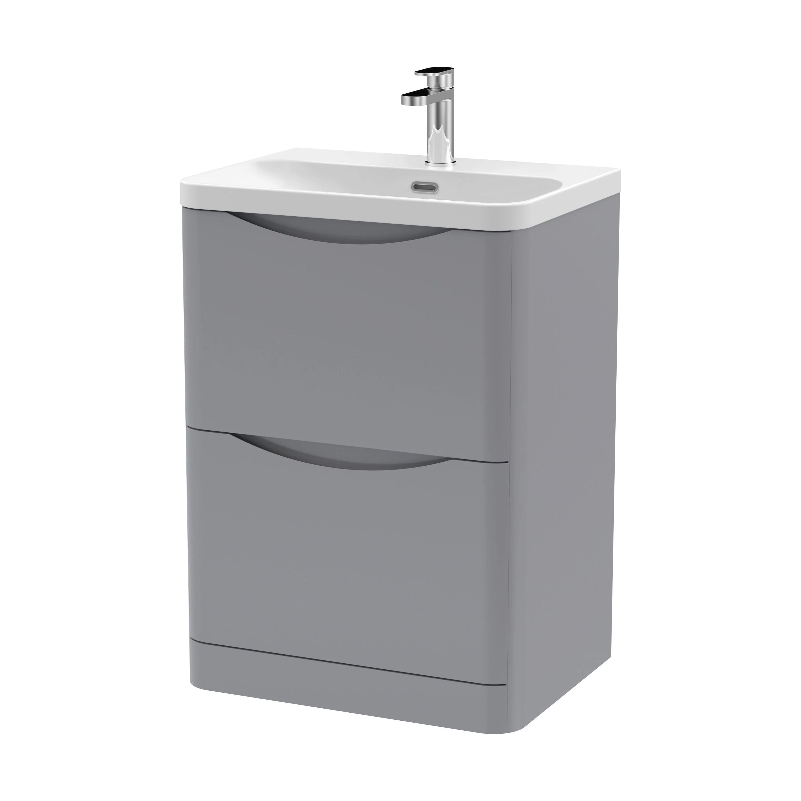 Dunwood Floor Standing 2 Drawer Vanity Unit with Thin Edge Basin - Choice of Colour and Size - Image 41