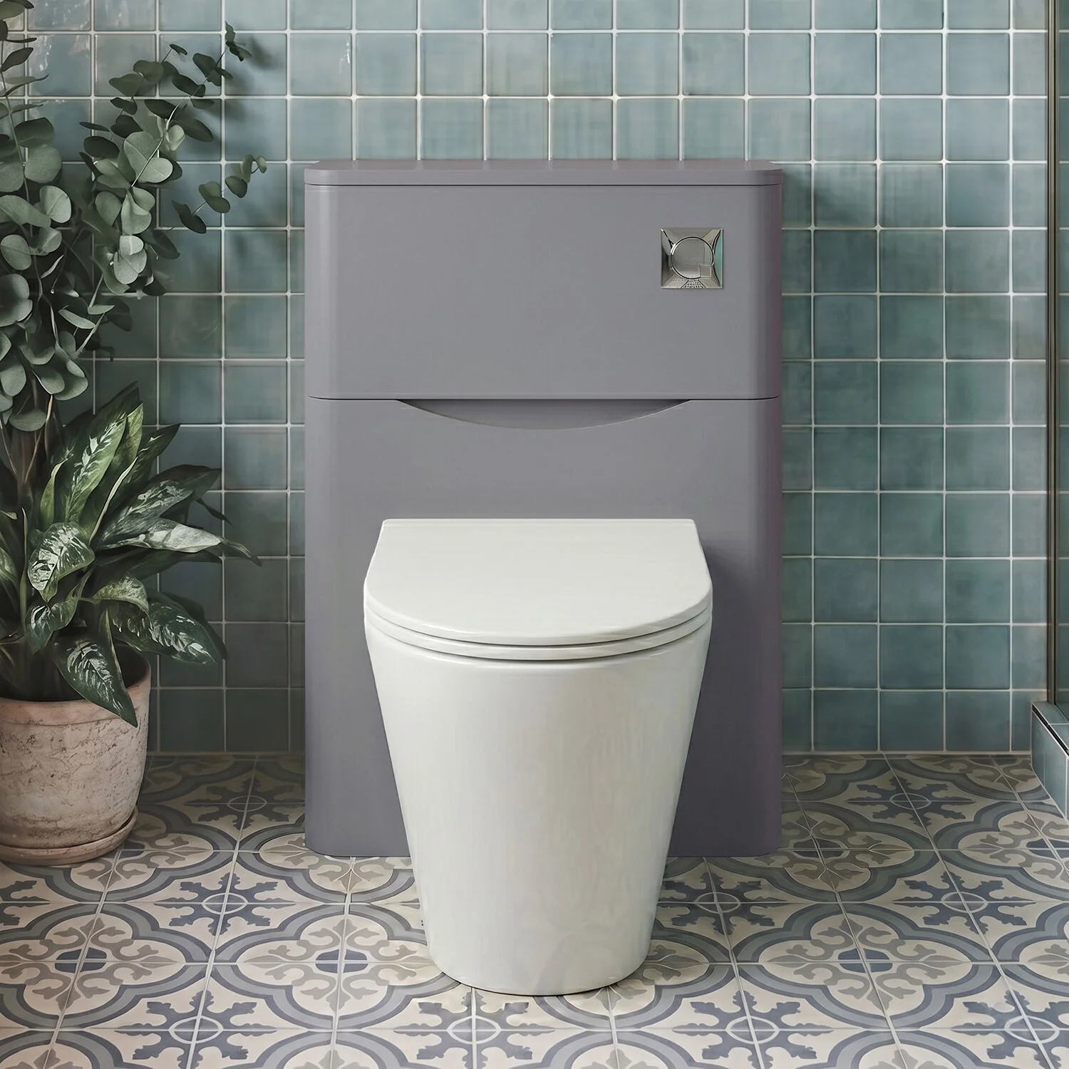 Dunwood Floor Standing WC Toilet Unit, 550mm, Choice of Colour