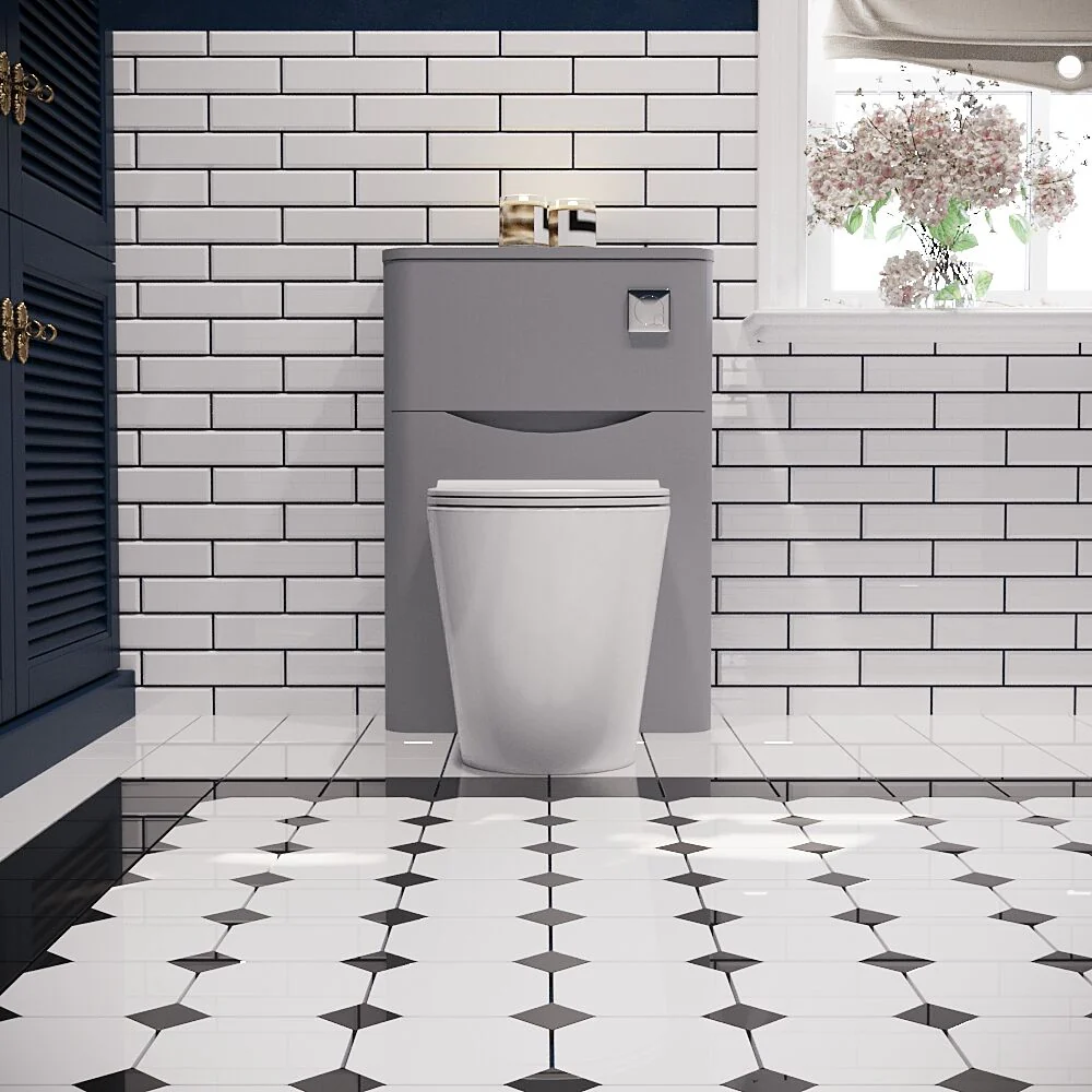 Dunwood Floor Standing WC Toilet Unit, 550mm, Choice of Colour - Image 2