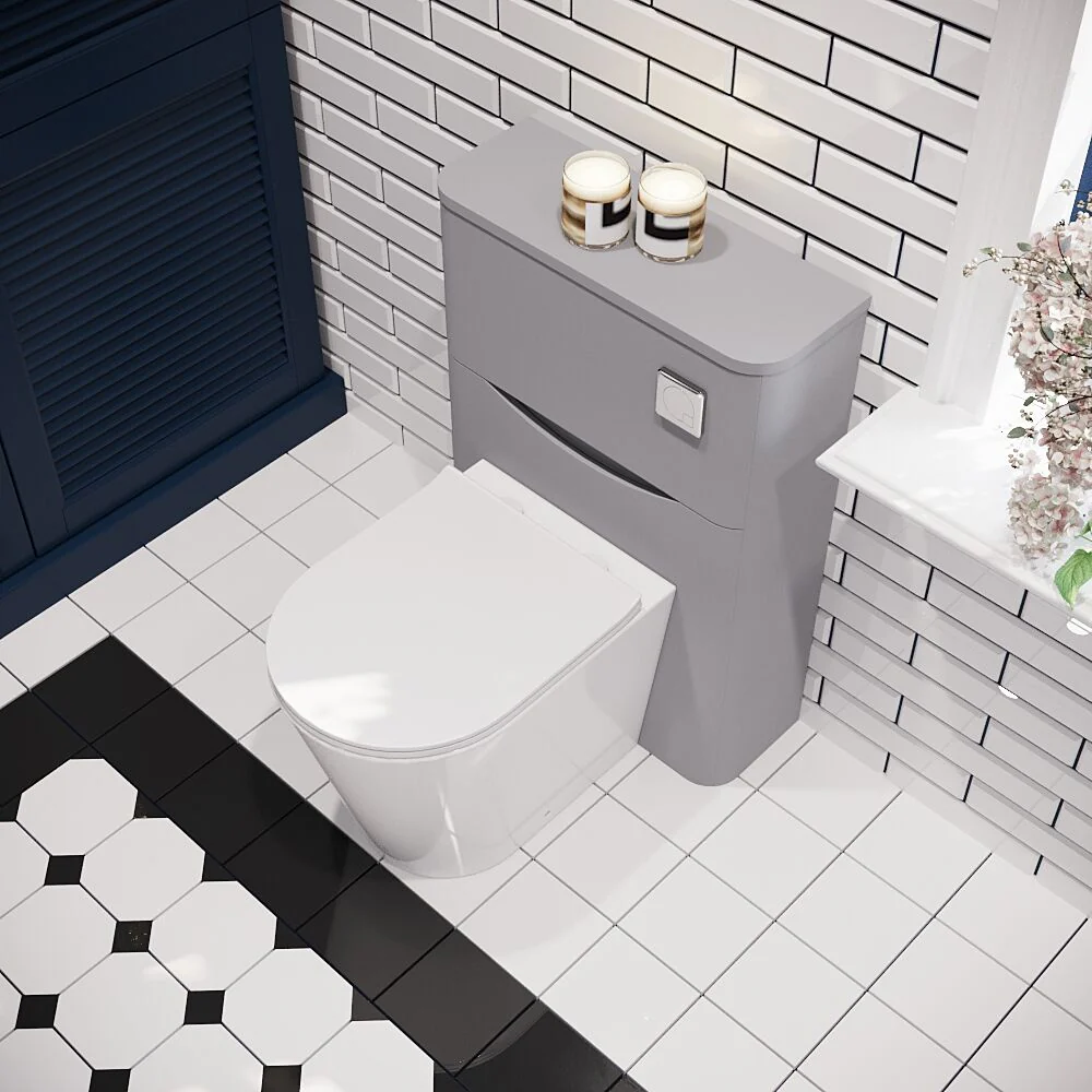 Dunwood Floor Standing WC Toilet Unit, 550mm, Choice of Colour - Image 3