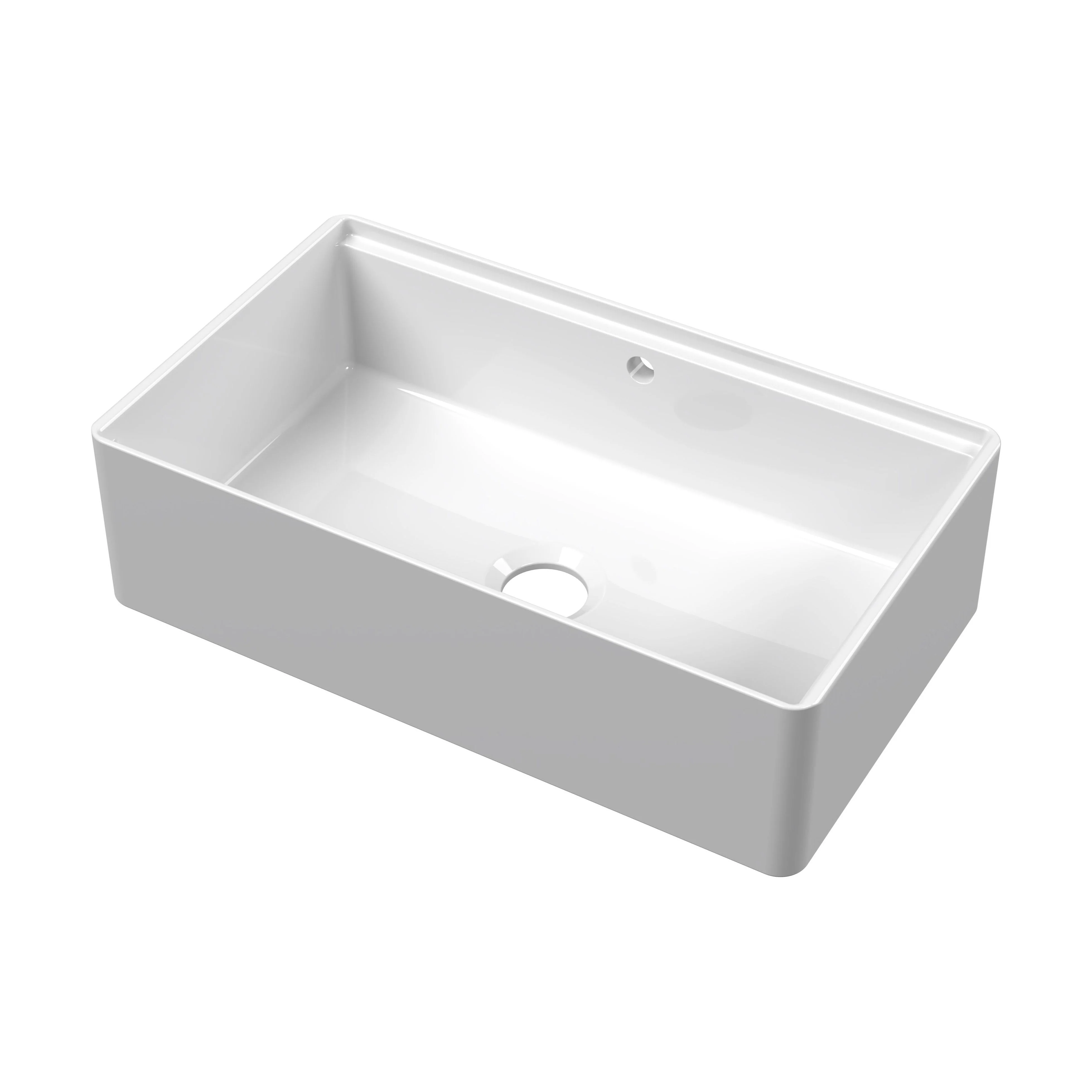 Fireclay Ceramic Kitchen Sink with Ledge - Choice of Design and Style - Image 14