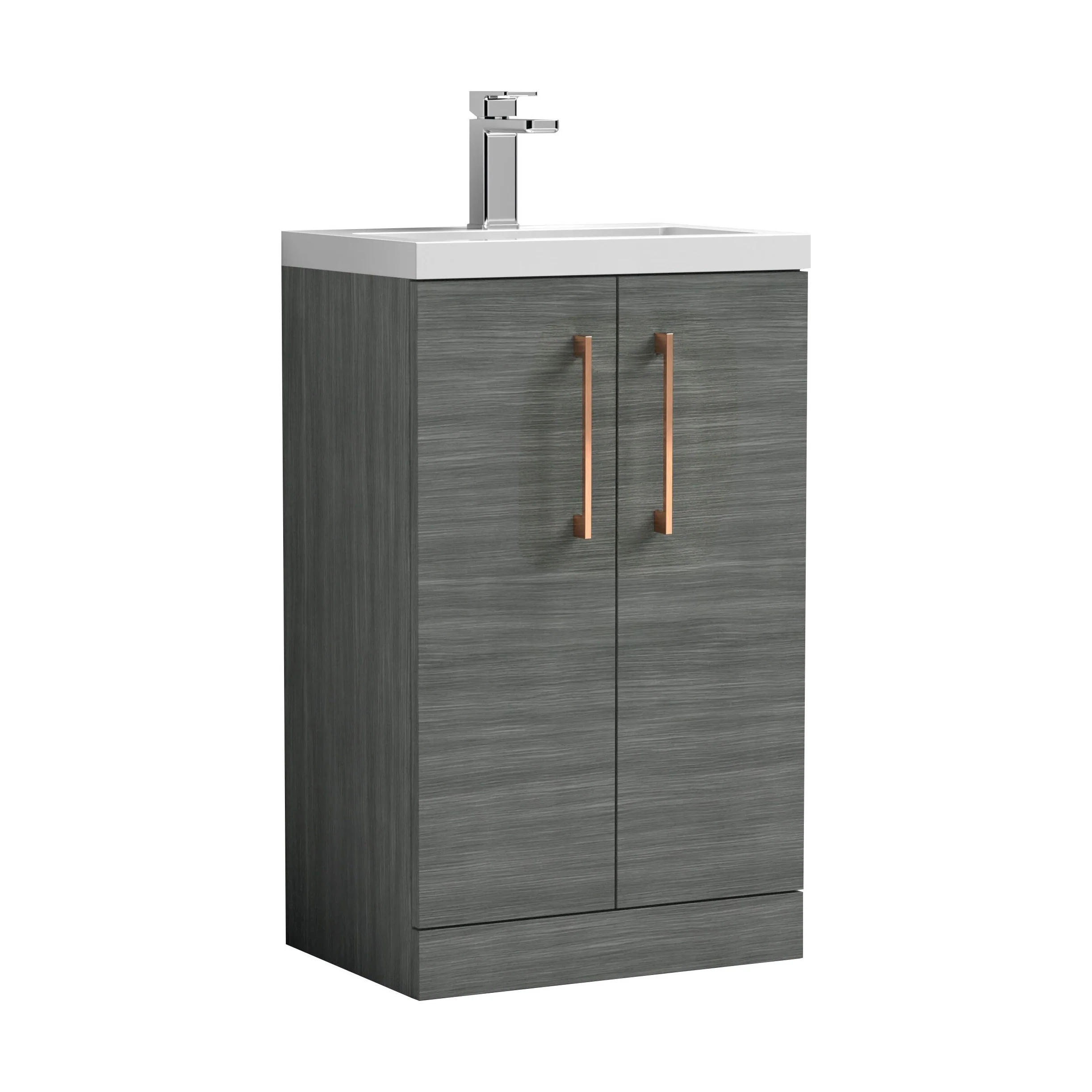 Bramshall Floor Standing Cloakroom Vanity Basin Unit with Choice of Finish, Handle Finish and Size - Image 135