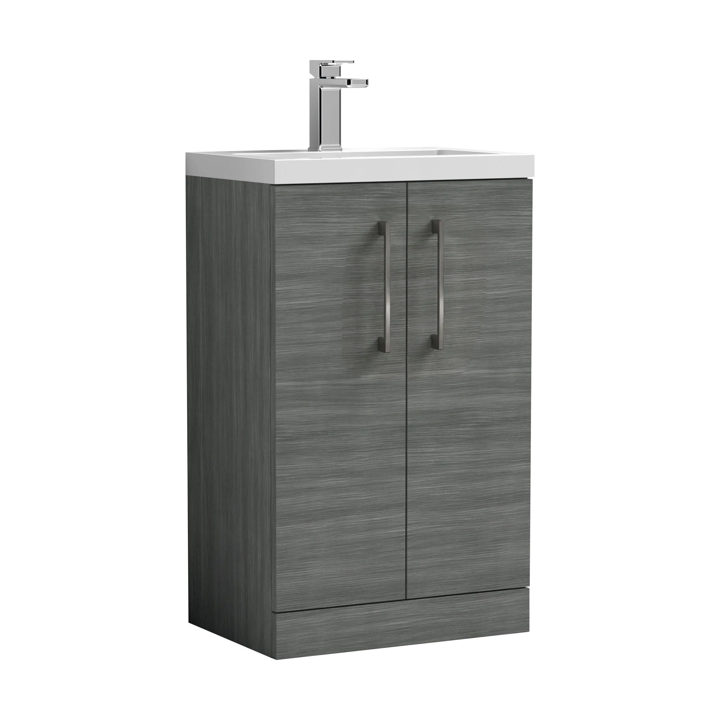 Bramshall Floor Standing Cloakroom Vanity Basin Unit with Choice of Finish, Handle Finish and Size - Image 137