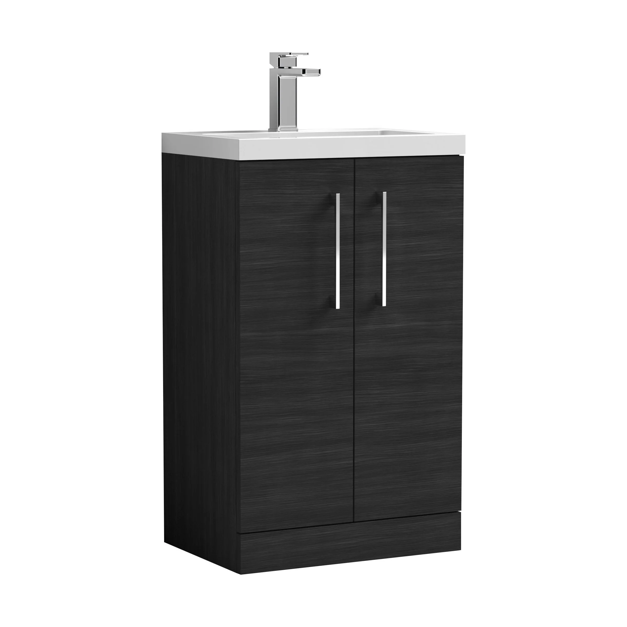 Bramshall Floor Standing Cloakroom Vanity Basin Unit with Choice of Finish, Handle Finish and Size - Image 138