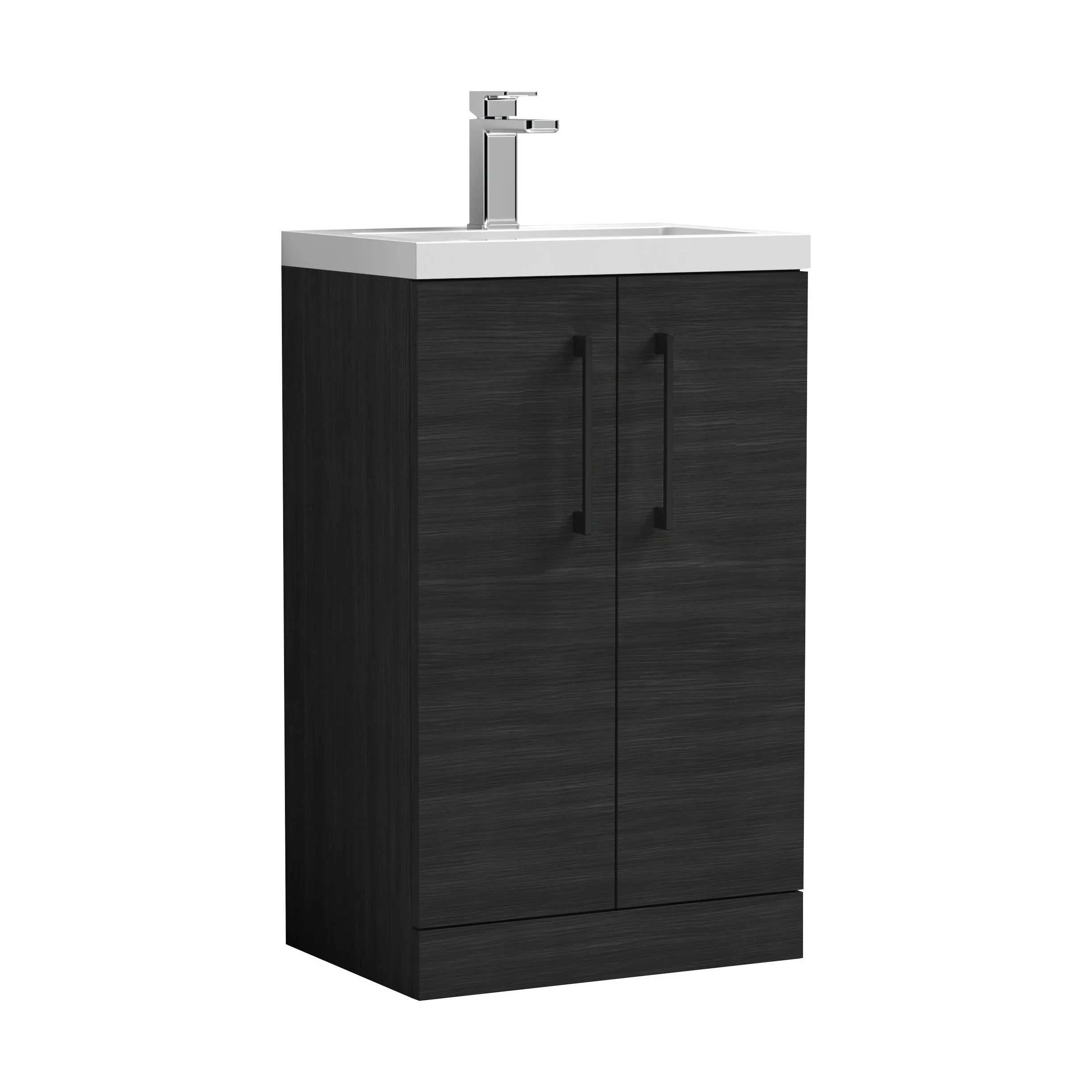 Bramshall Floor Standing Cloakroom Vanity Basin Unit with Choice of Finish, Handle Finish and Size - Image 140