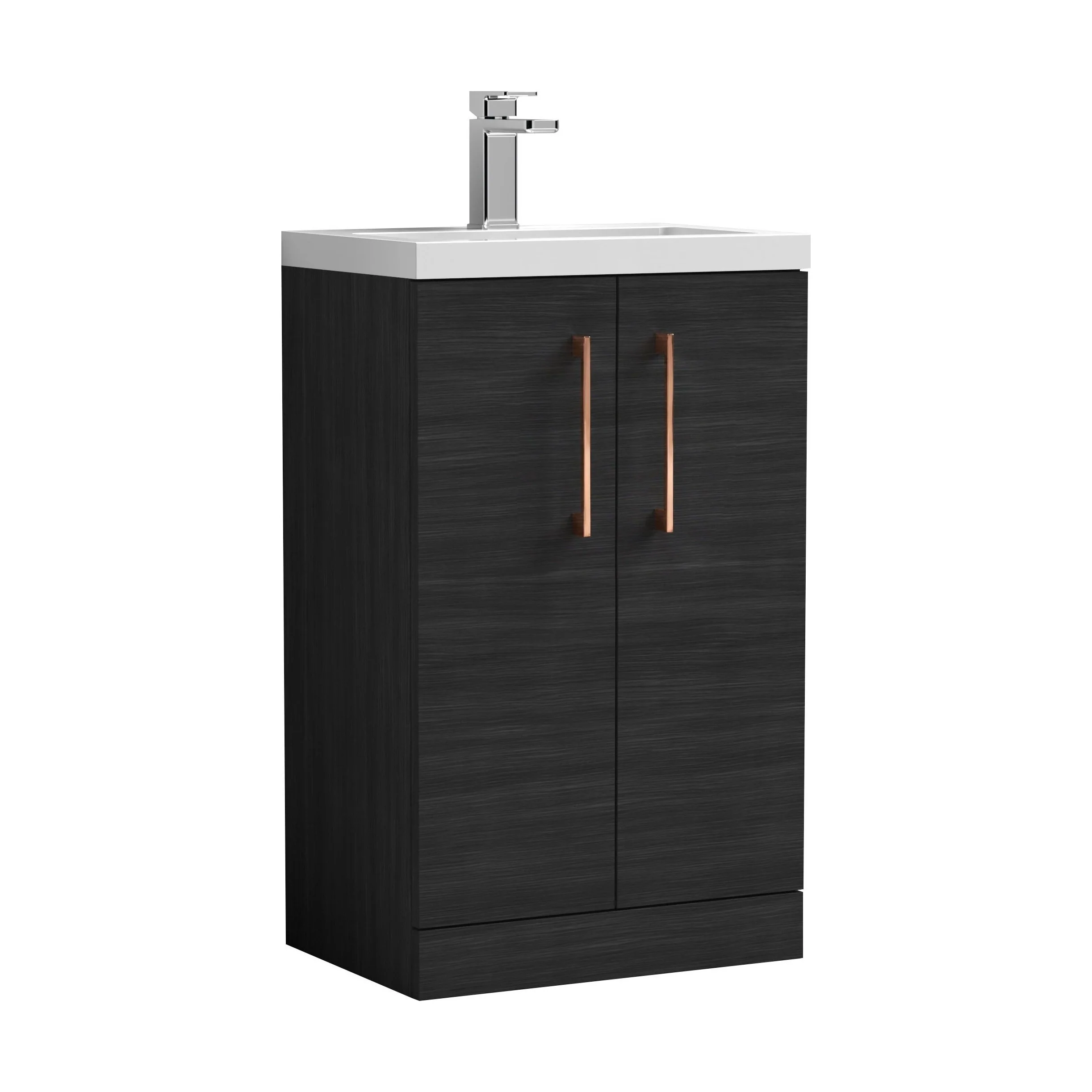 Bramshall Floor Standing Cloakroom Vanity Basin Unit with Choice of Finish, Handle Finish and Size - Image 141
