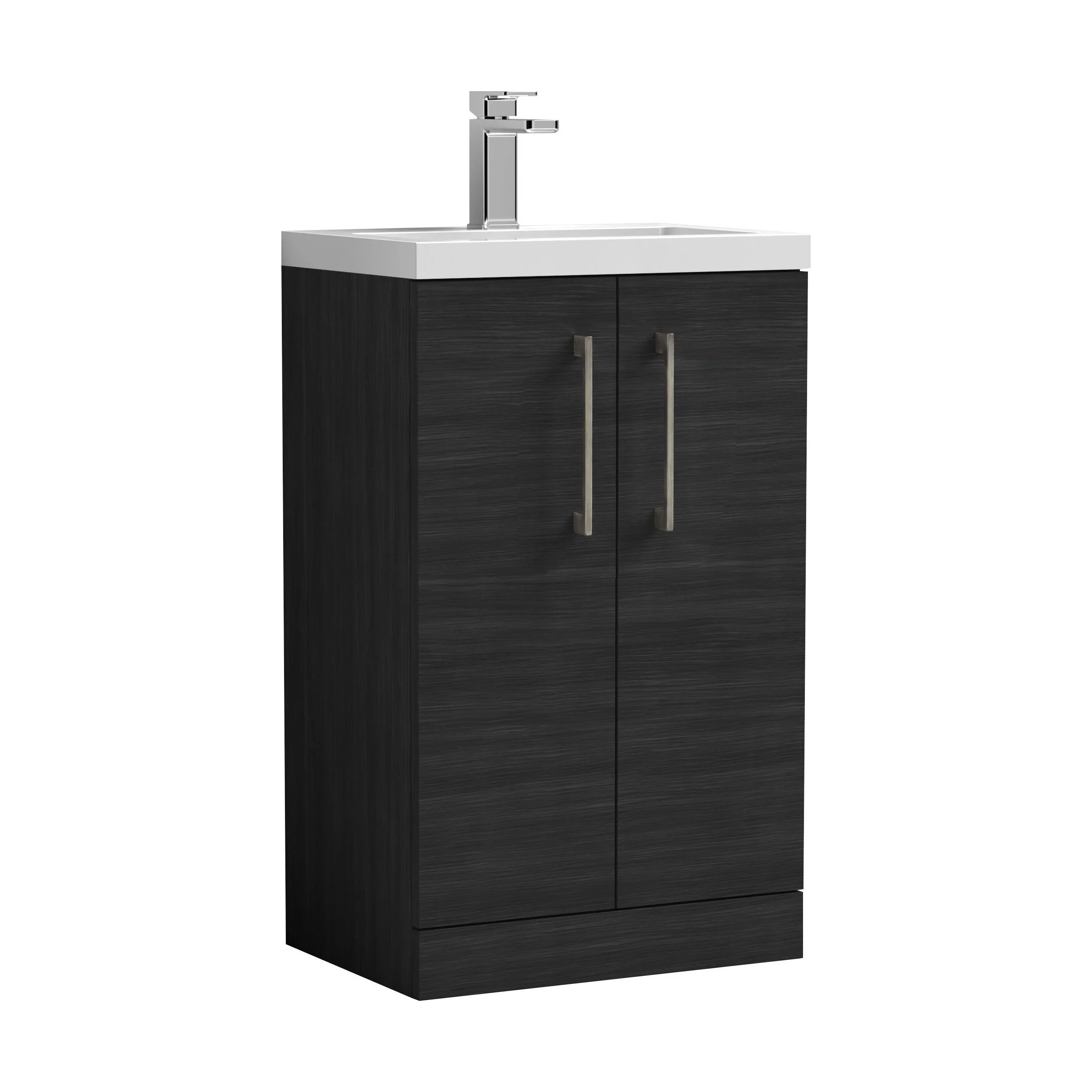 Bramshall Floor Standing Cloakroom Vanity Basin Unit with Choice of Finish, Handle Finish and Size - Image 143