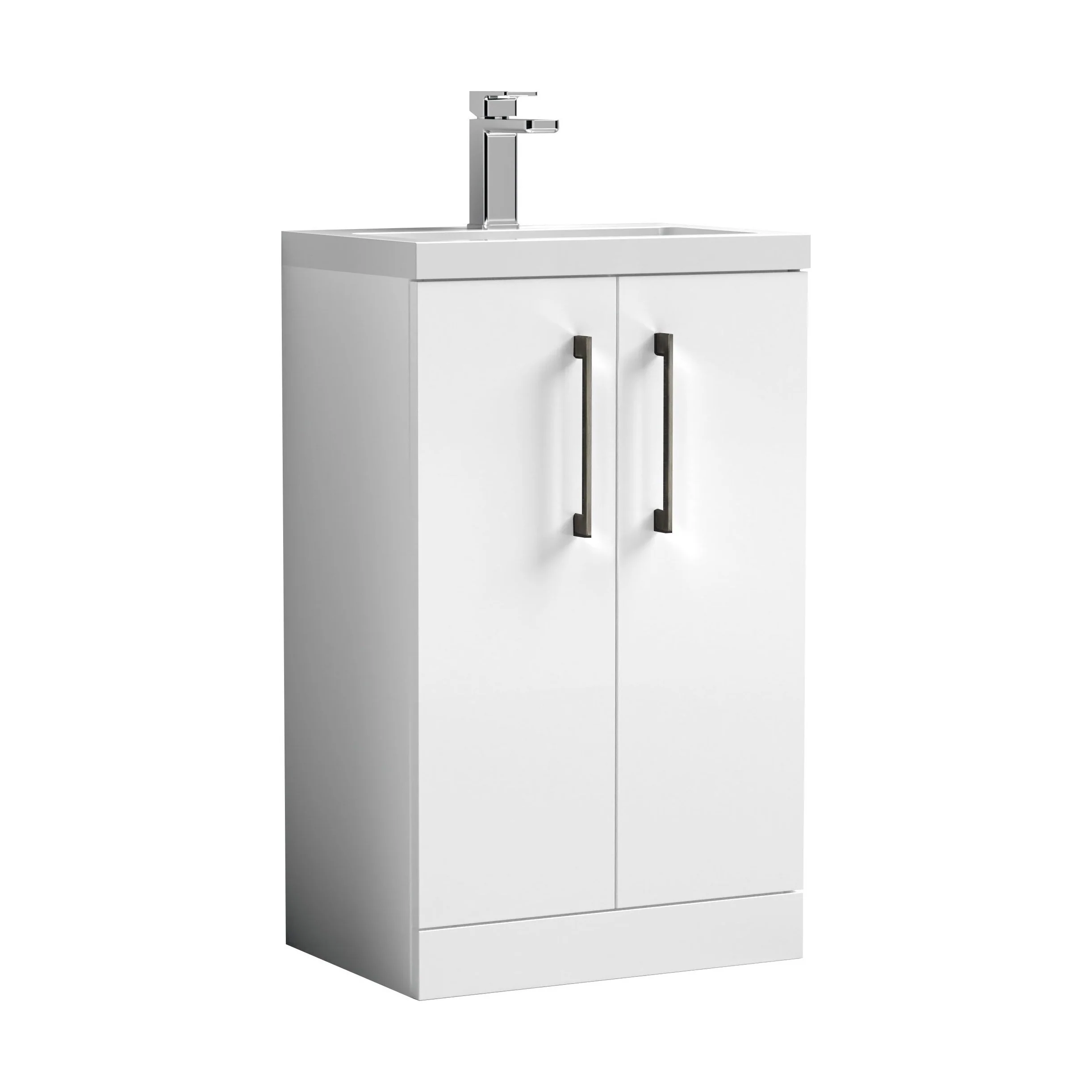 Bramshall Floor Standing Cloakroom Vanity Basin Unit with Choice of Finish, Handle Finish and Size - Image 149