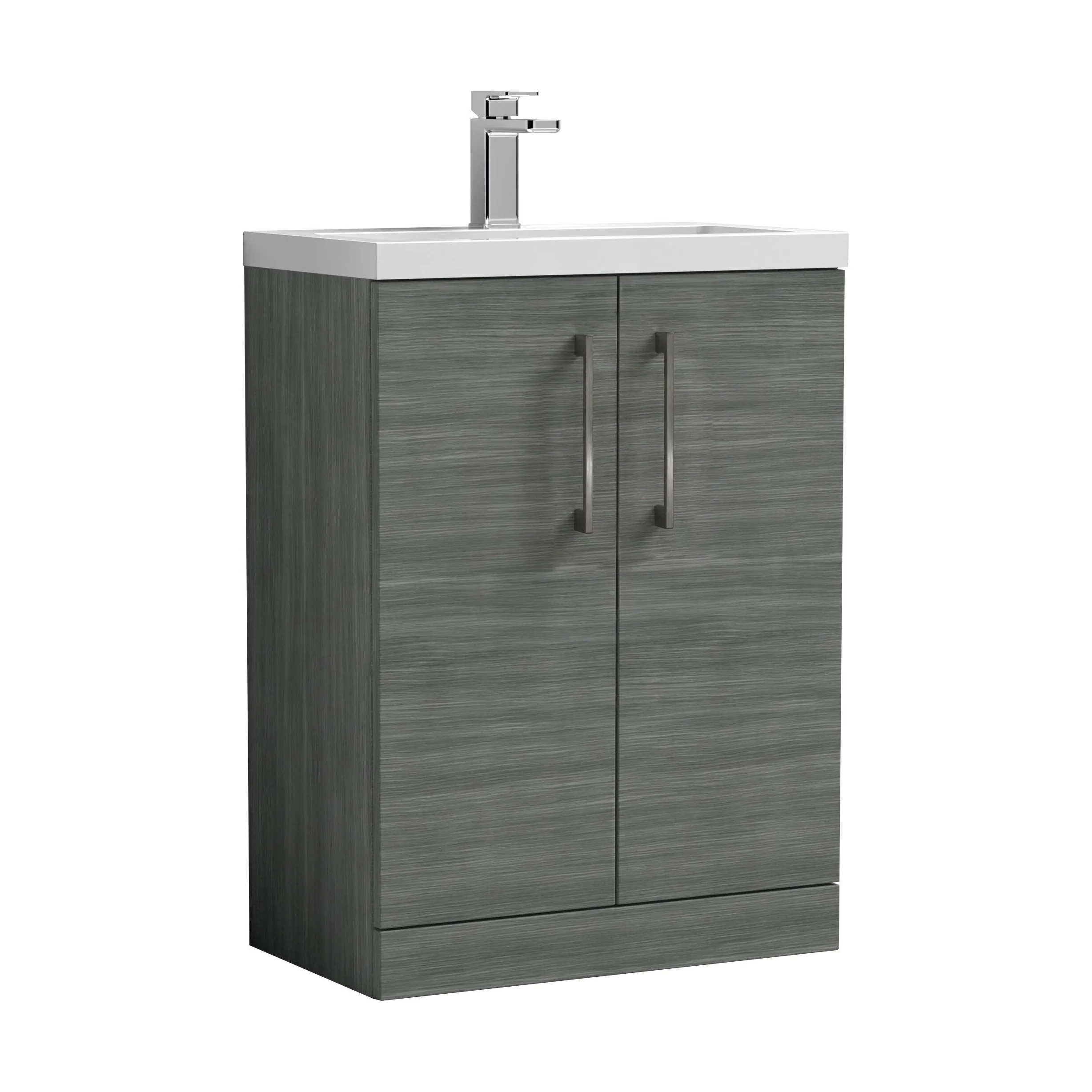 Bramshall Floor Standing Cloakroom Vanity Basin Unit with Choice of Finish, Handle Finish and Size - Image 153