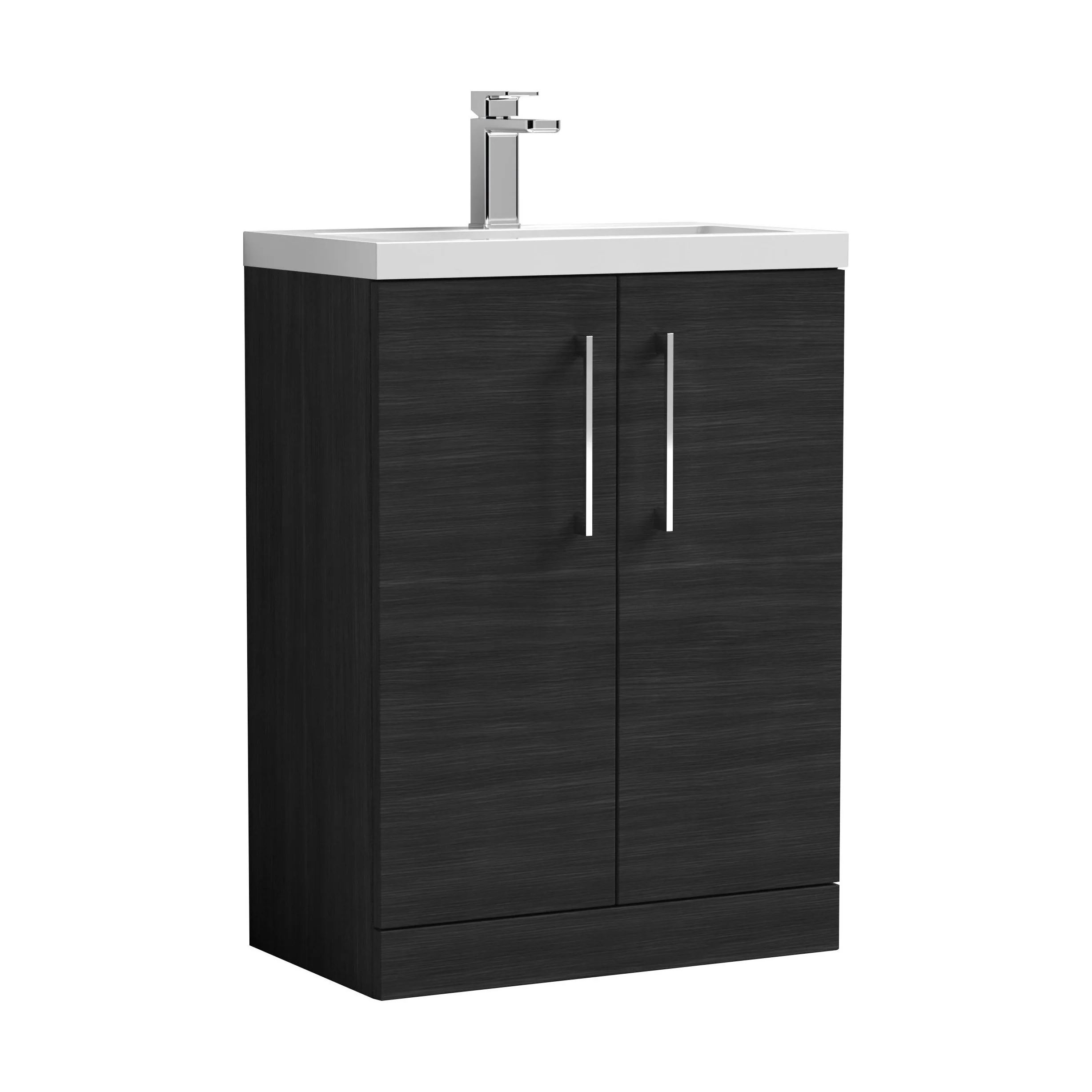 Bramshall Floor Standing Cloakroom Vanity Basin Unit with Choice of Finish, Handle Finish and Size - Image 154