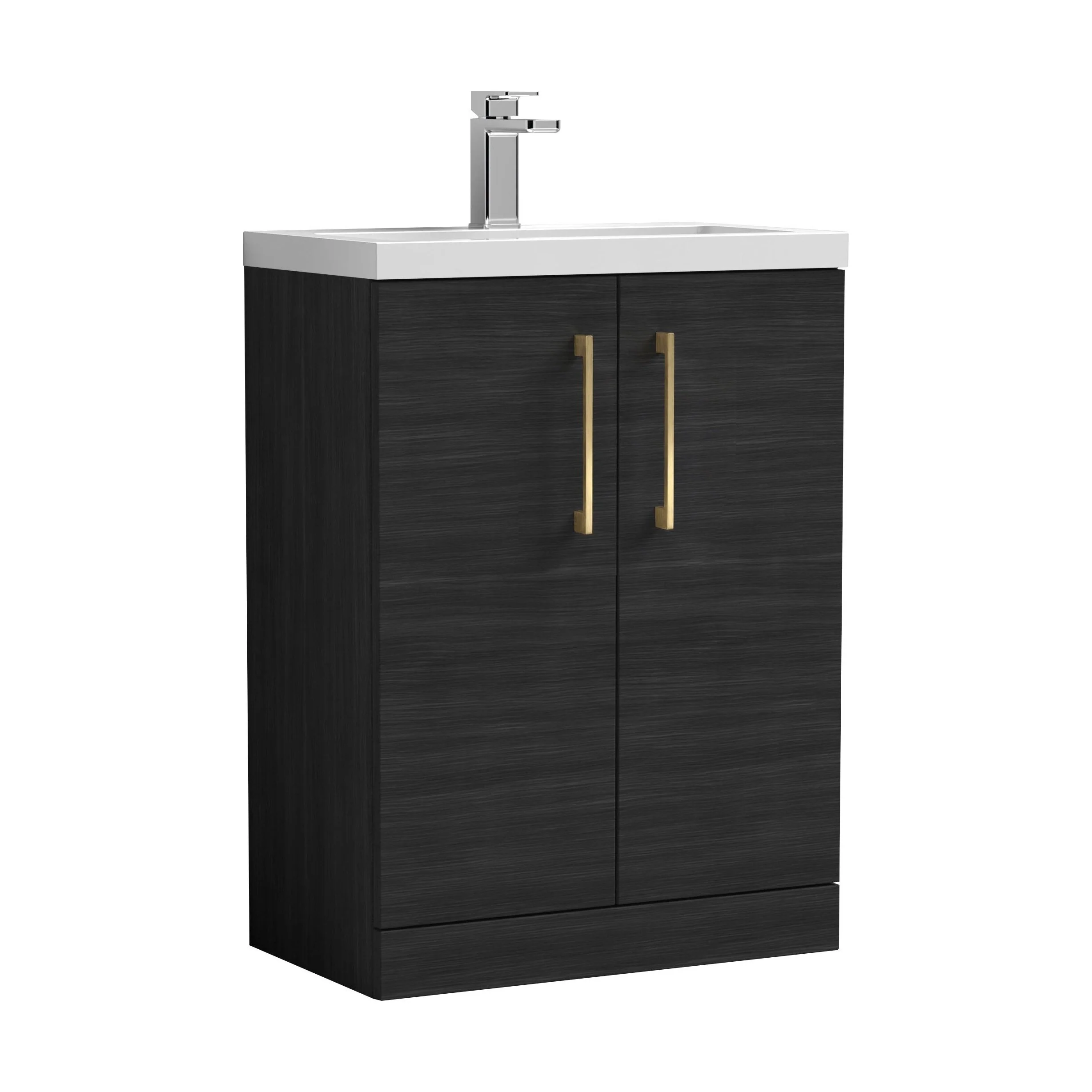 Bramshall Floor Standing Cloakroom Vanity Basin Unit with Choice of Finish, Handle Finish and Size - Image 155