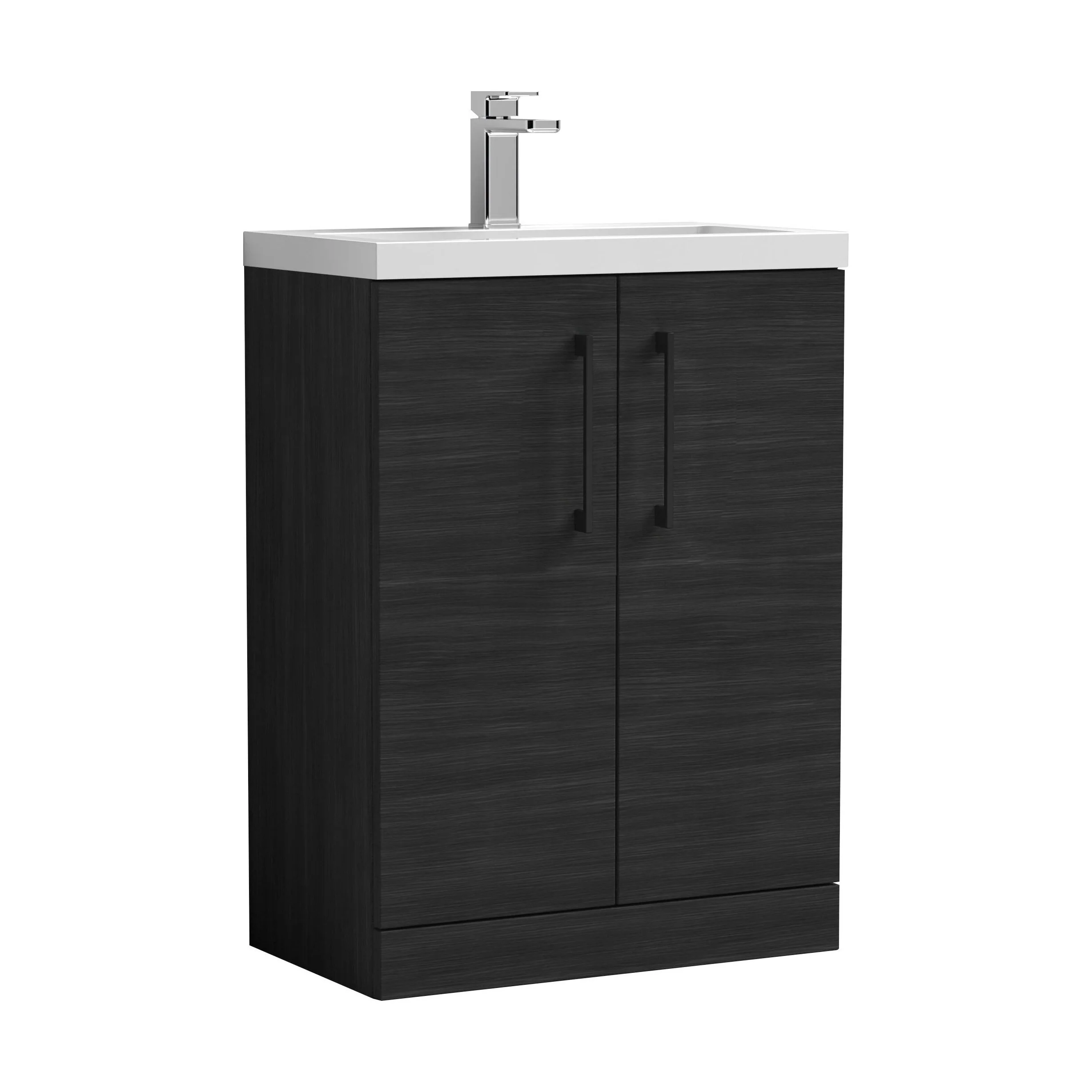 Bramshall Floor Standing Cloakroom Vanity Basin Unit with Choice of Finish, Handle Finish and Size - Image 156