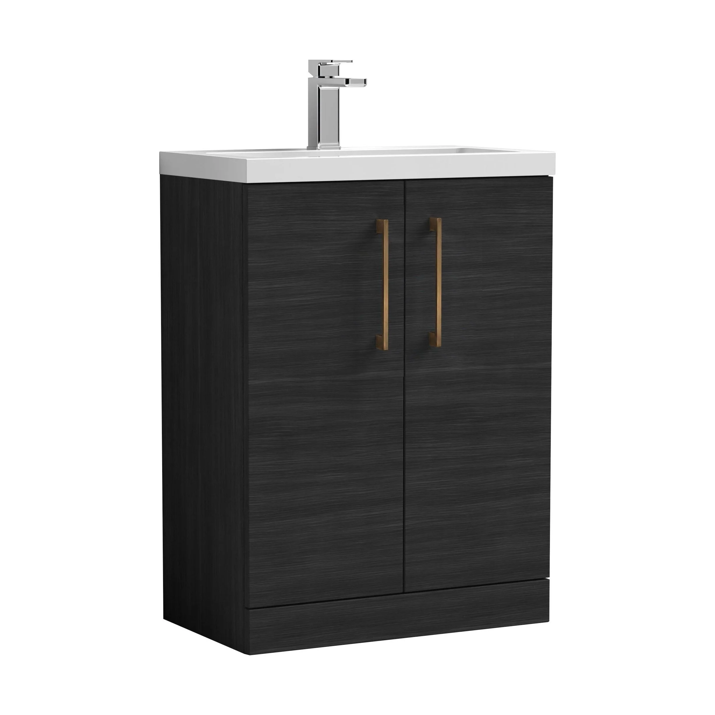 Bramshall Floor Standing Cloakroom Vanity Basin Unit with Choice of Finish, Handle Finish and Size - Image 157