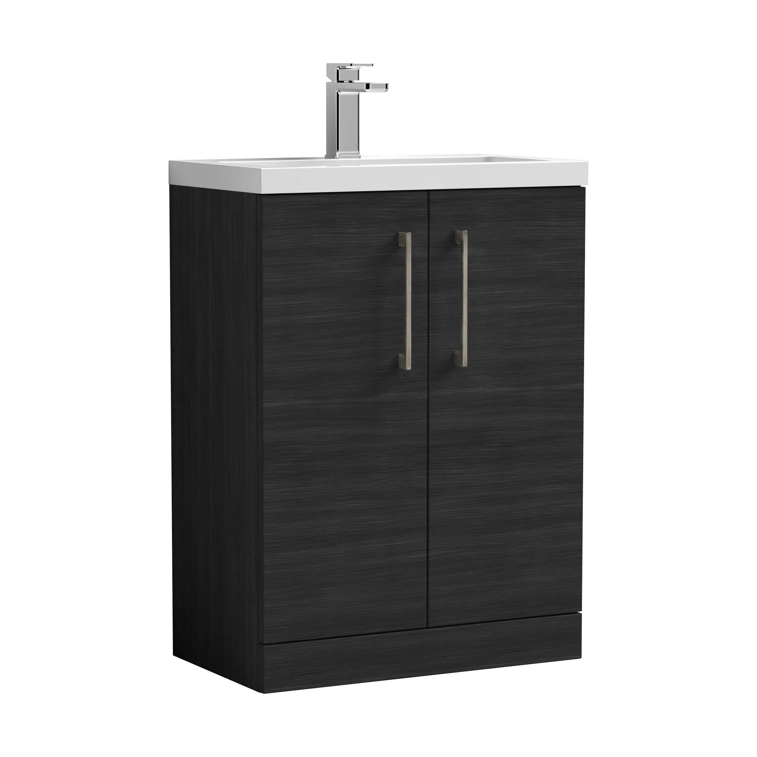 Bramshall Floor Standing Cloakroom Vanity Basin Unit with Choice of Finish, Handle Finish and Size - Image 158