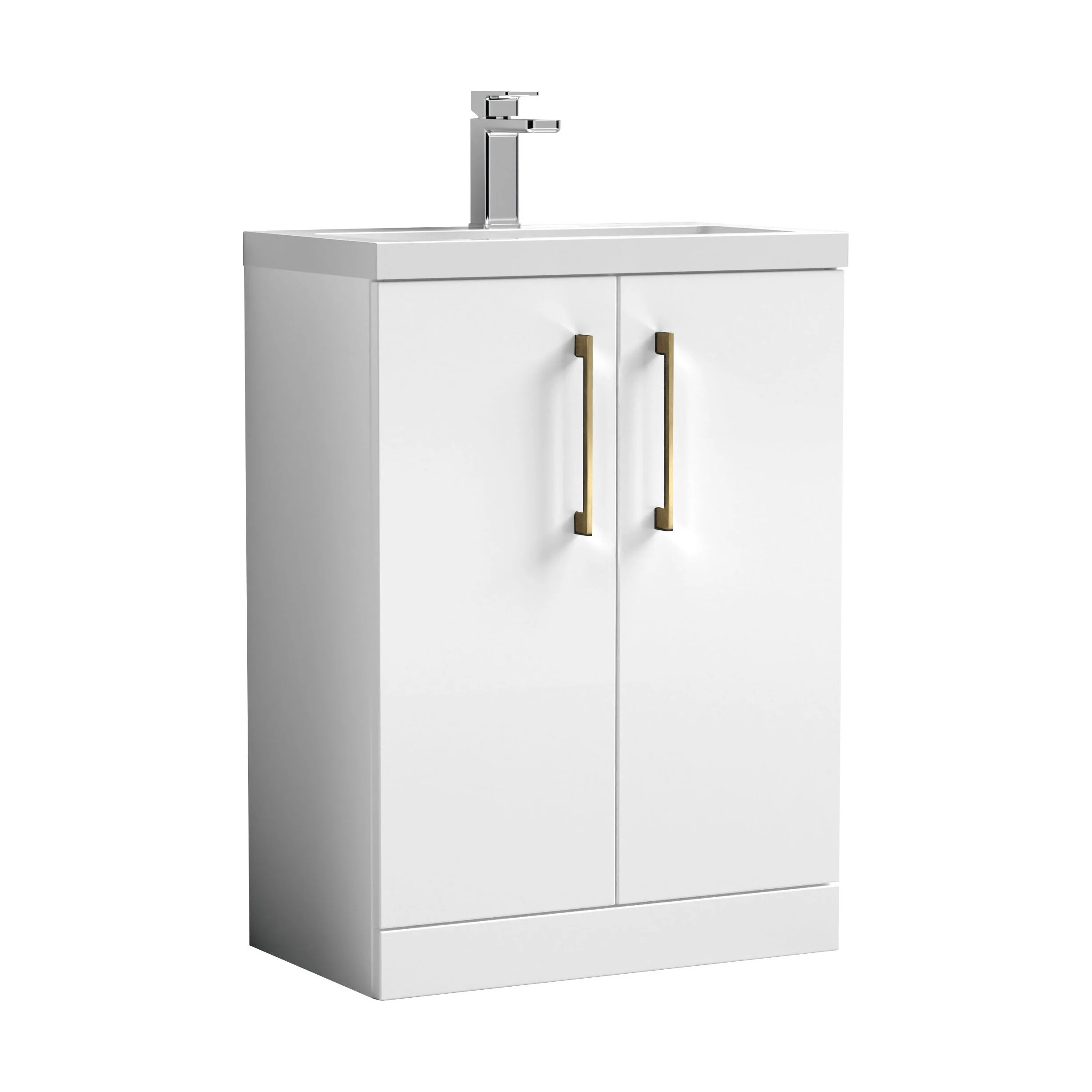 Bramshall Floor Standing Cloakroom Vanity Basin Unit with Choice of Finish, Handle Finish and Size - Image 159