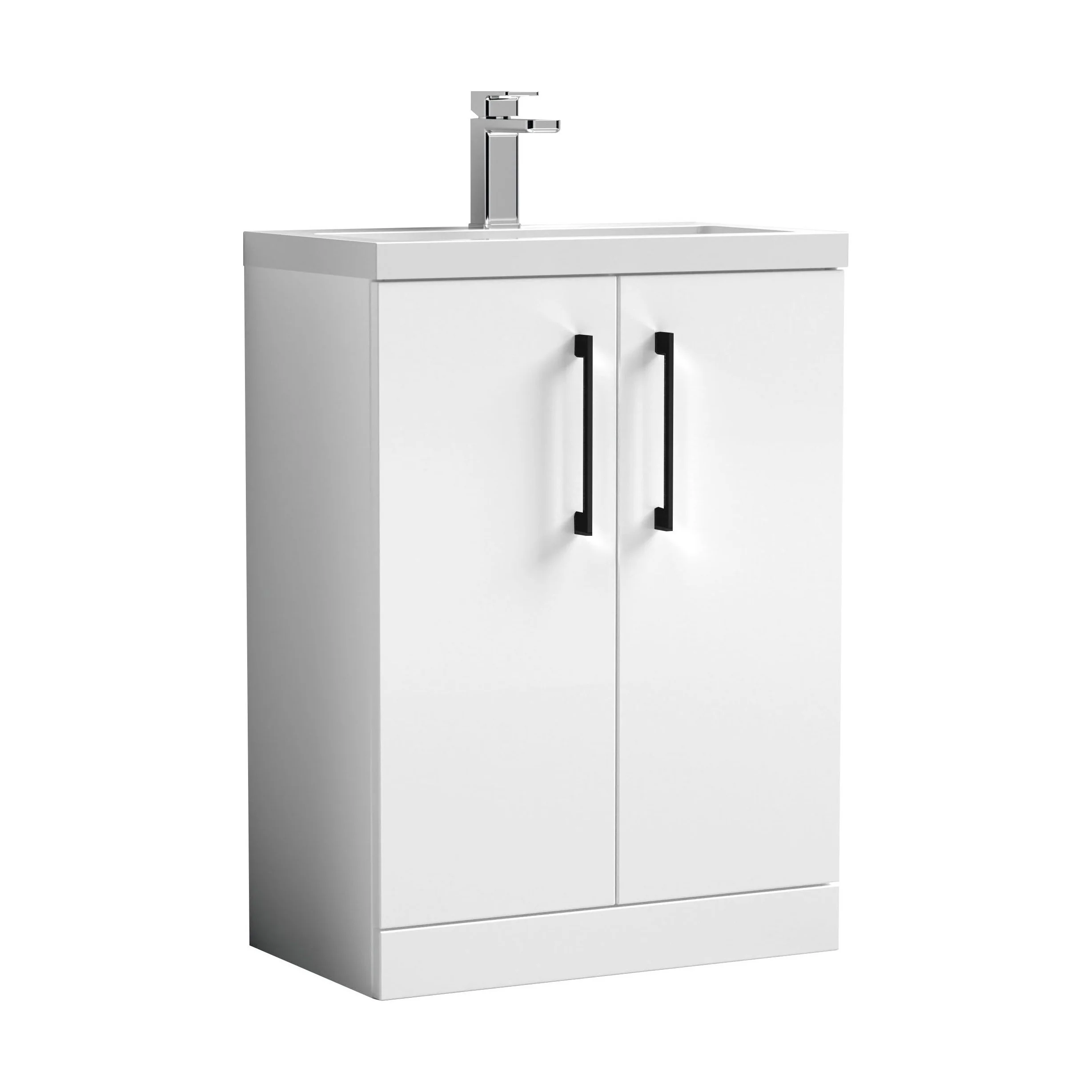 Bramshall Floor Standing Cloakroom Vanity Basin Unit with Choice of Finish, Handle Finish and Size - Image 160