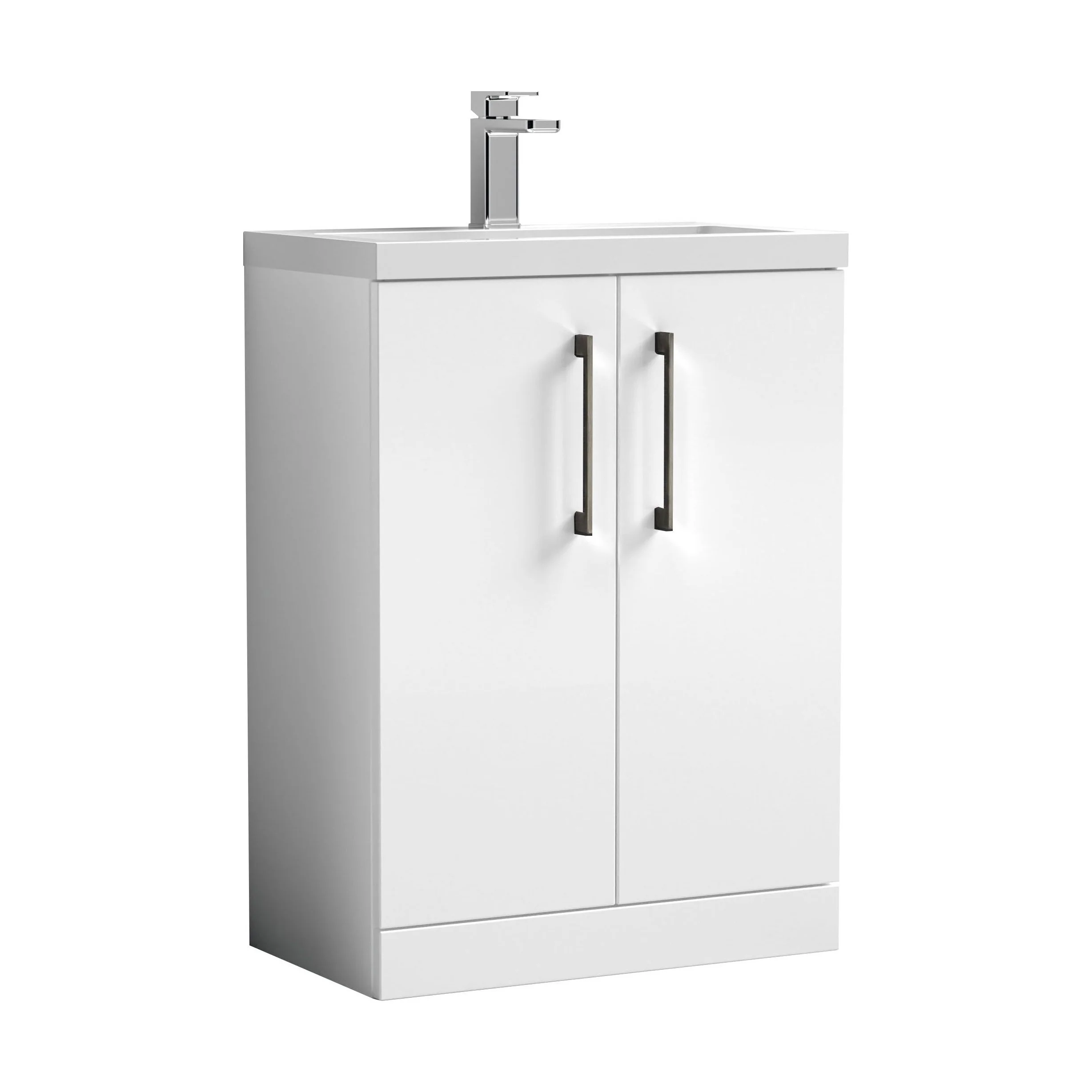 Bramshall Floor Standing Cloakroom Vanity Basin Unit with Choice of Finish, Handle Finish and Size - Image 163