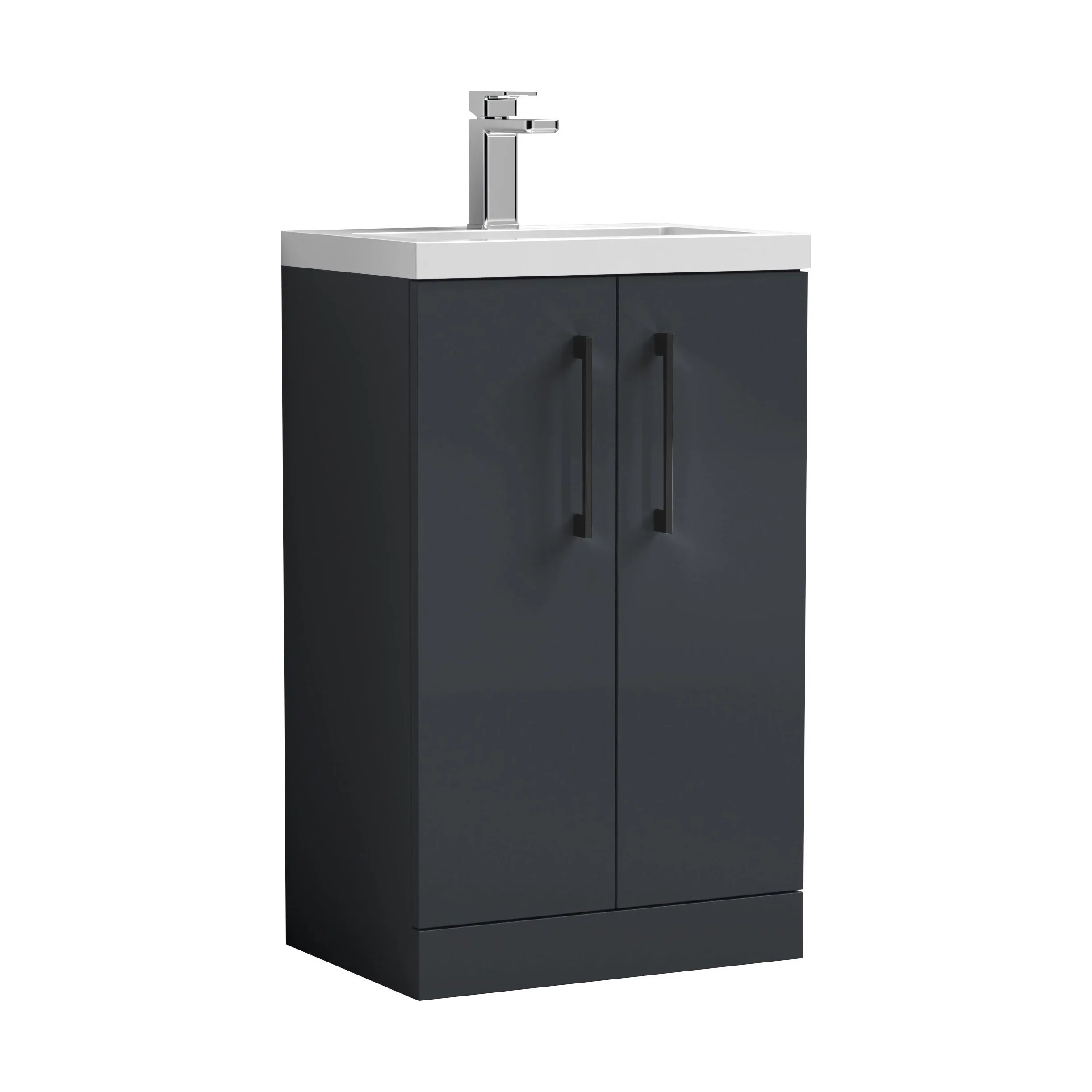Bramshall Floor Standing Cloakroom Vanity Basin Unit with Choice of Finish, Handle Finish and Size - Image 165